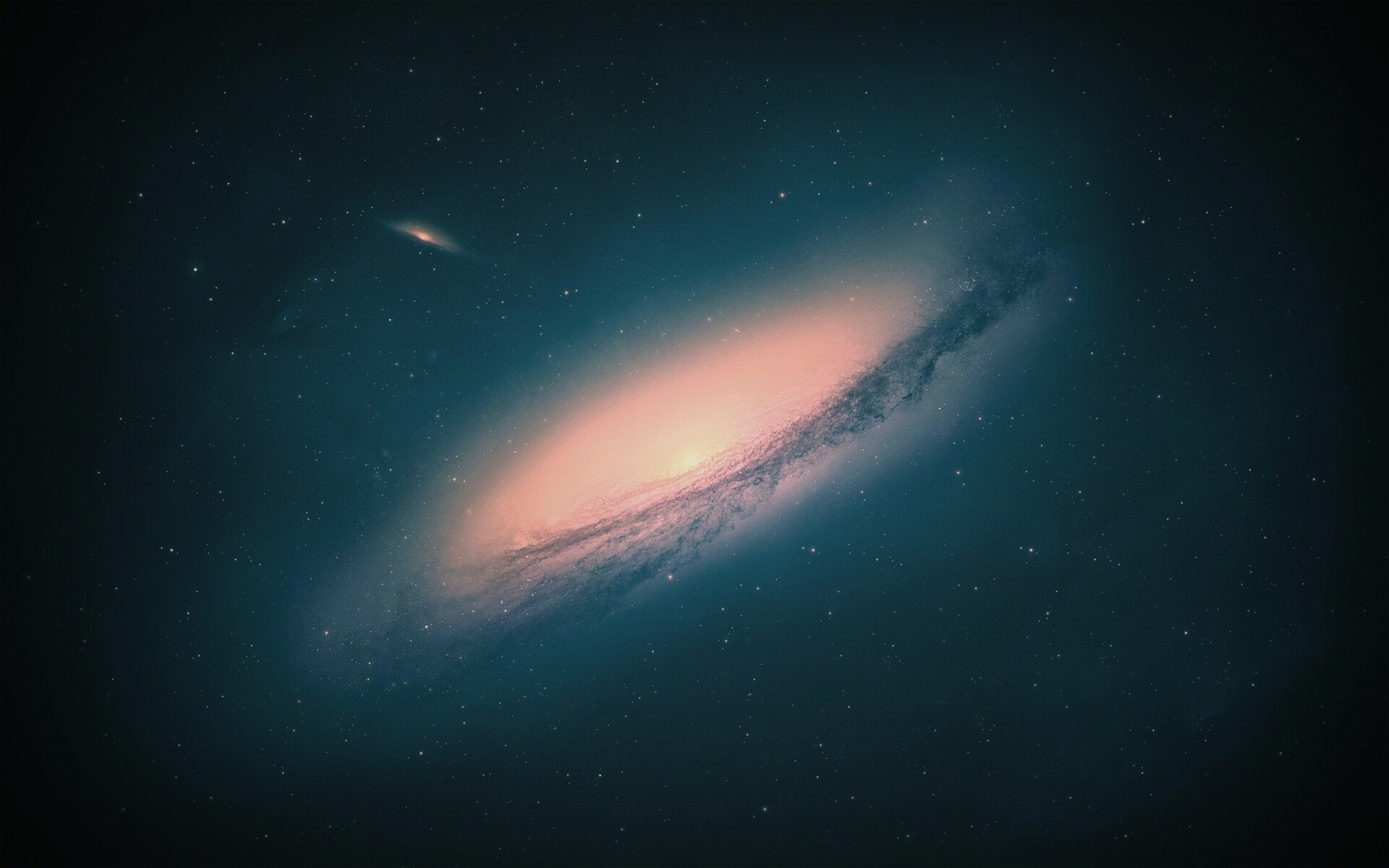 Вид на галактику обои