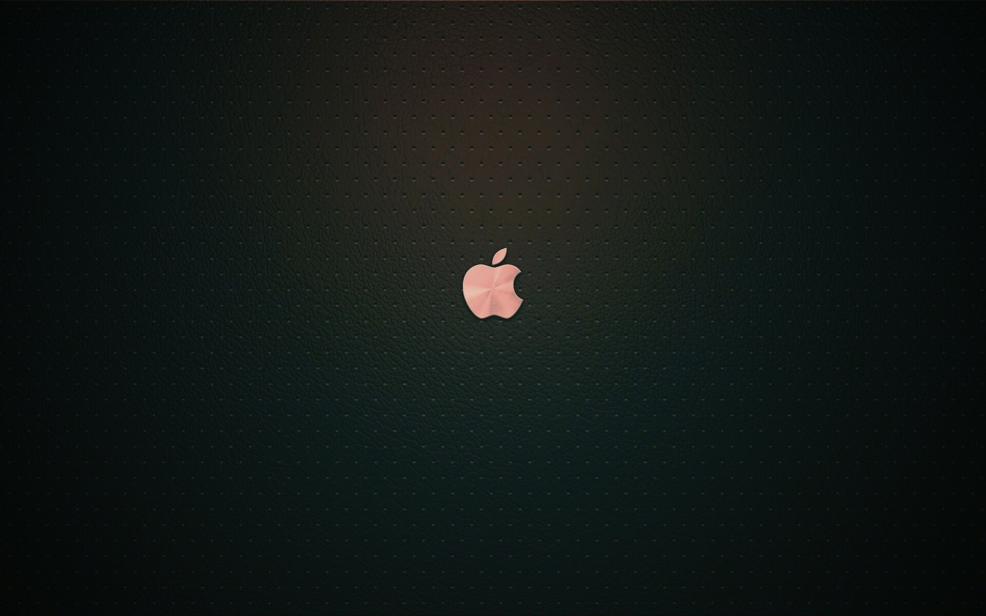Маленький логотип Apple на перфорированной коже обои