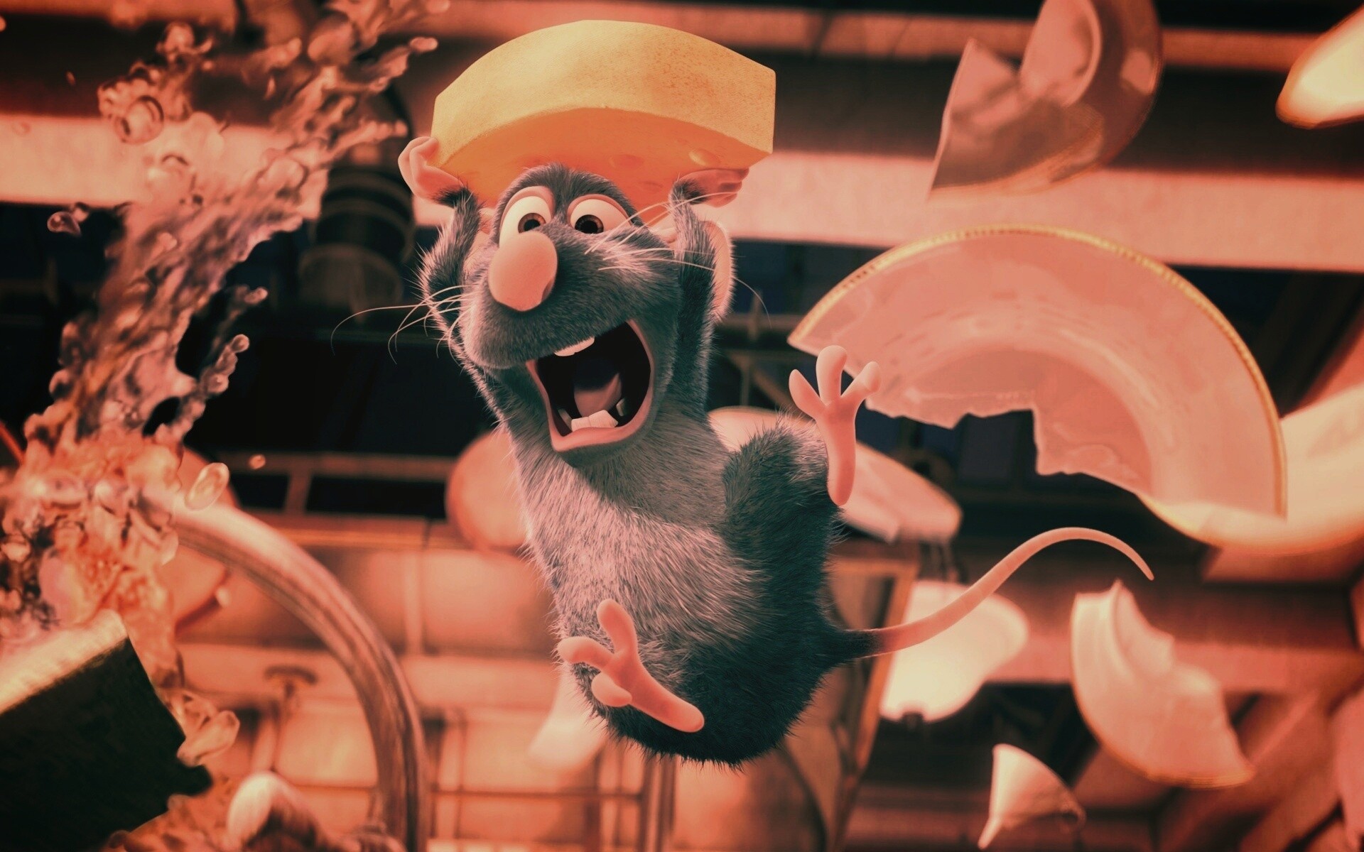 Крыса с сыром из Рататуя обои