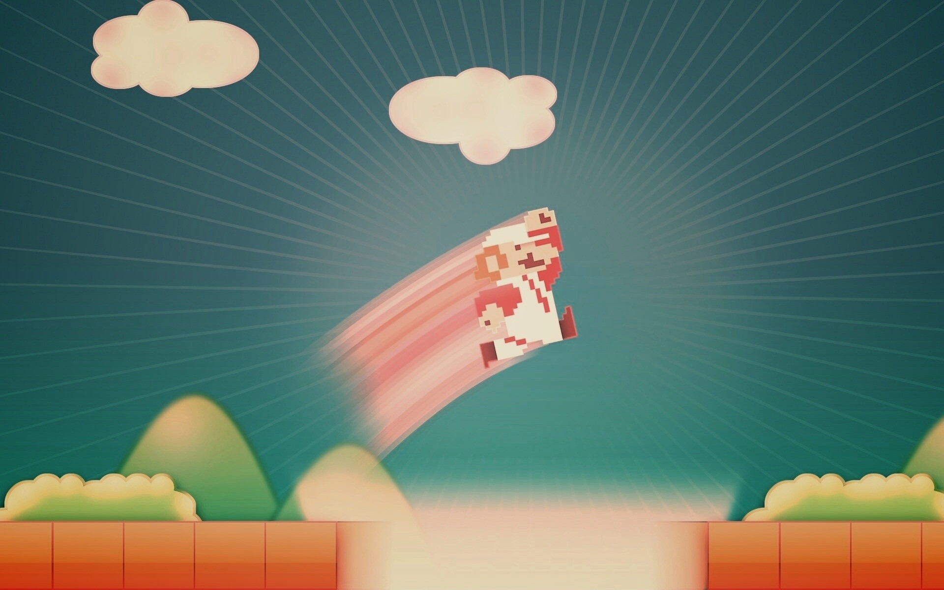 Прыжок Марио обои