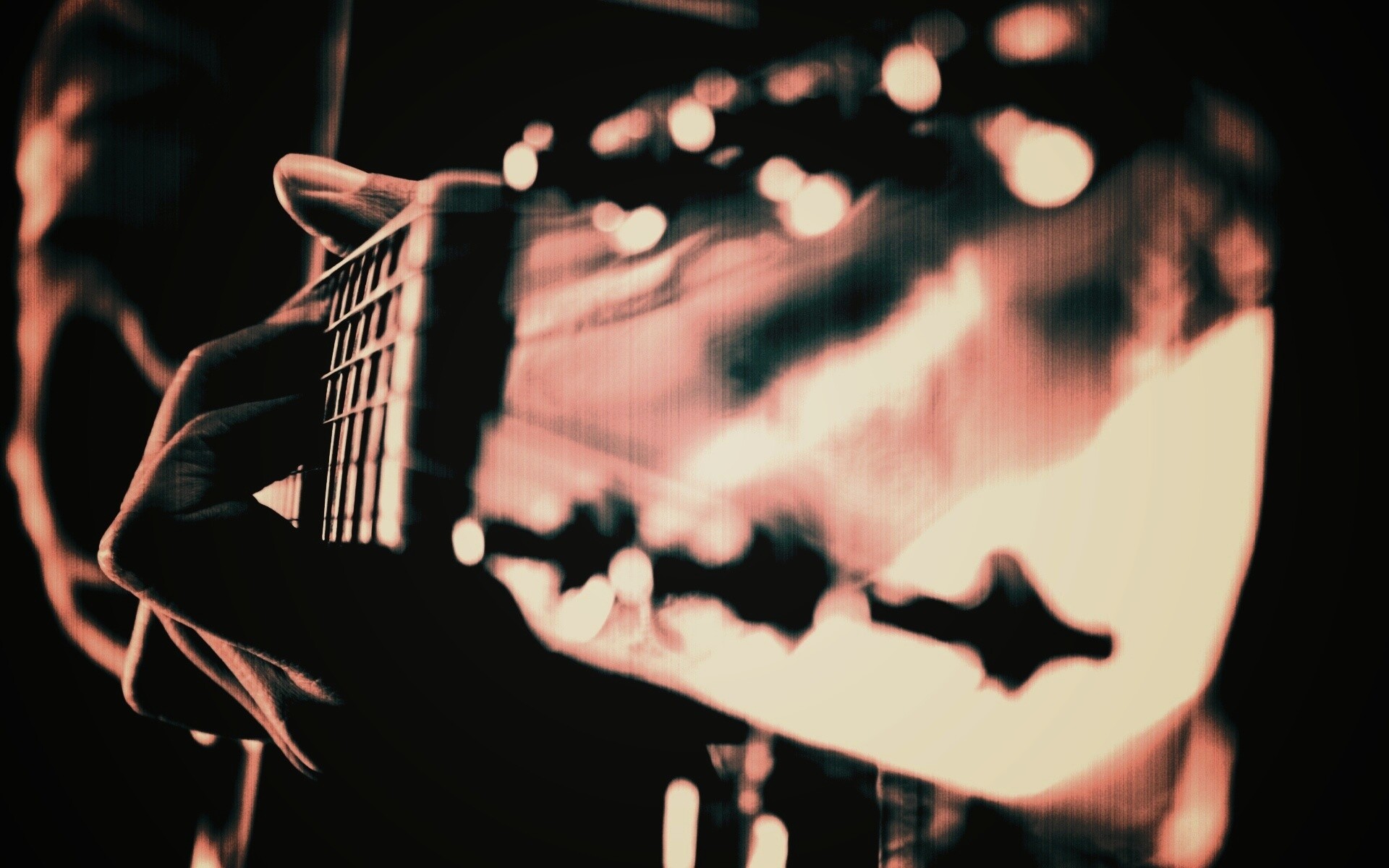 Игра на гитаре обои