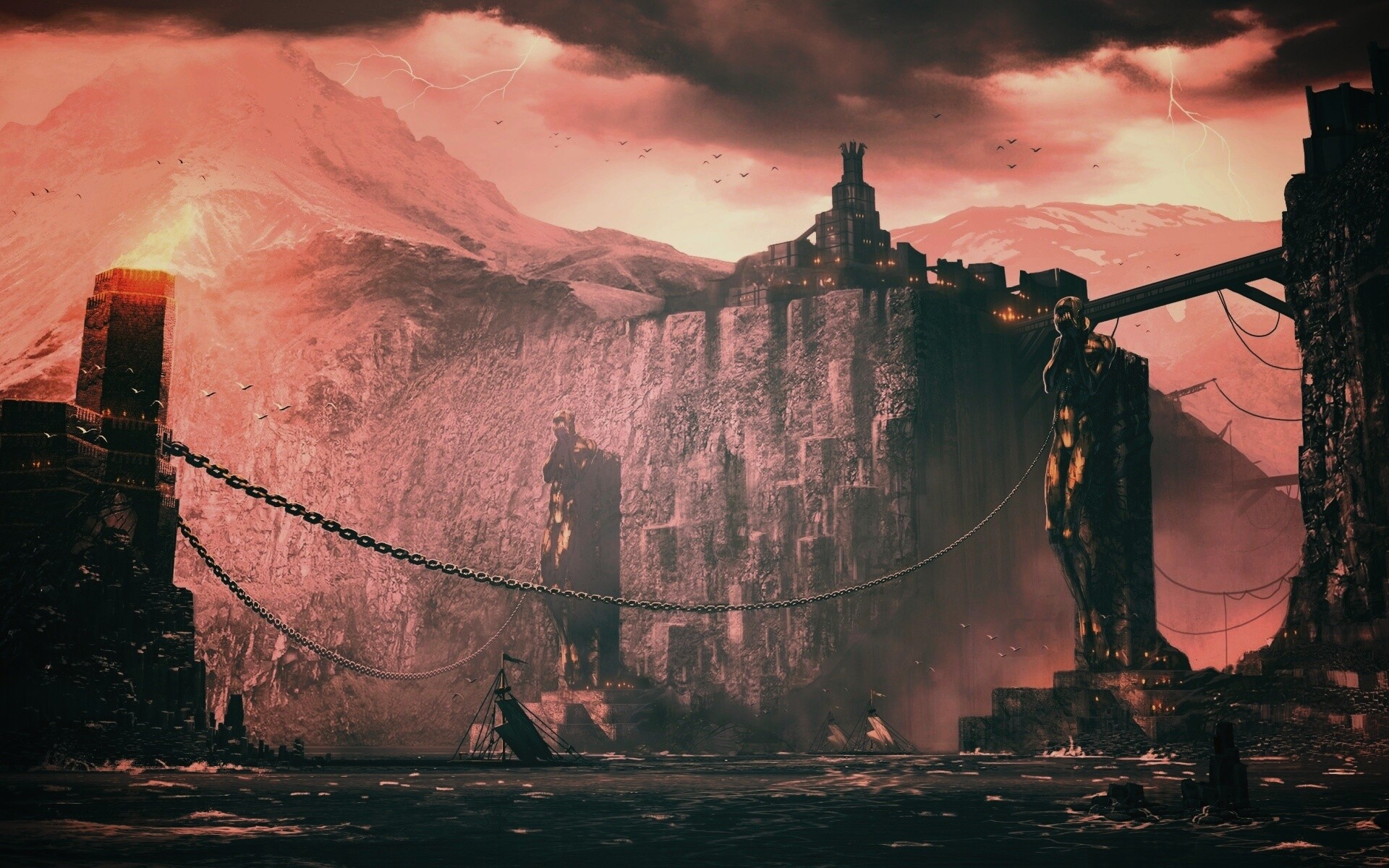 Концепт арт из Dragon Age 2 обои