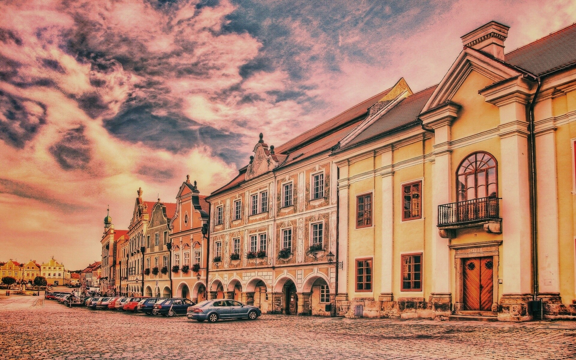 Домики в Чехии обои