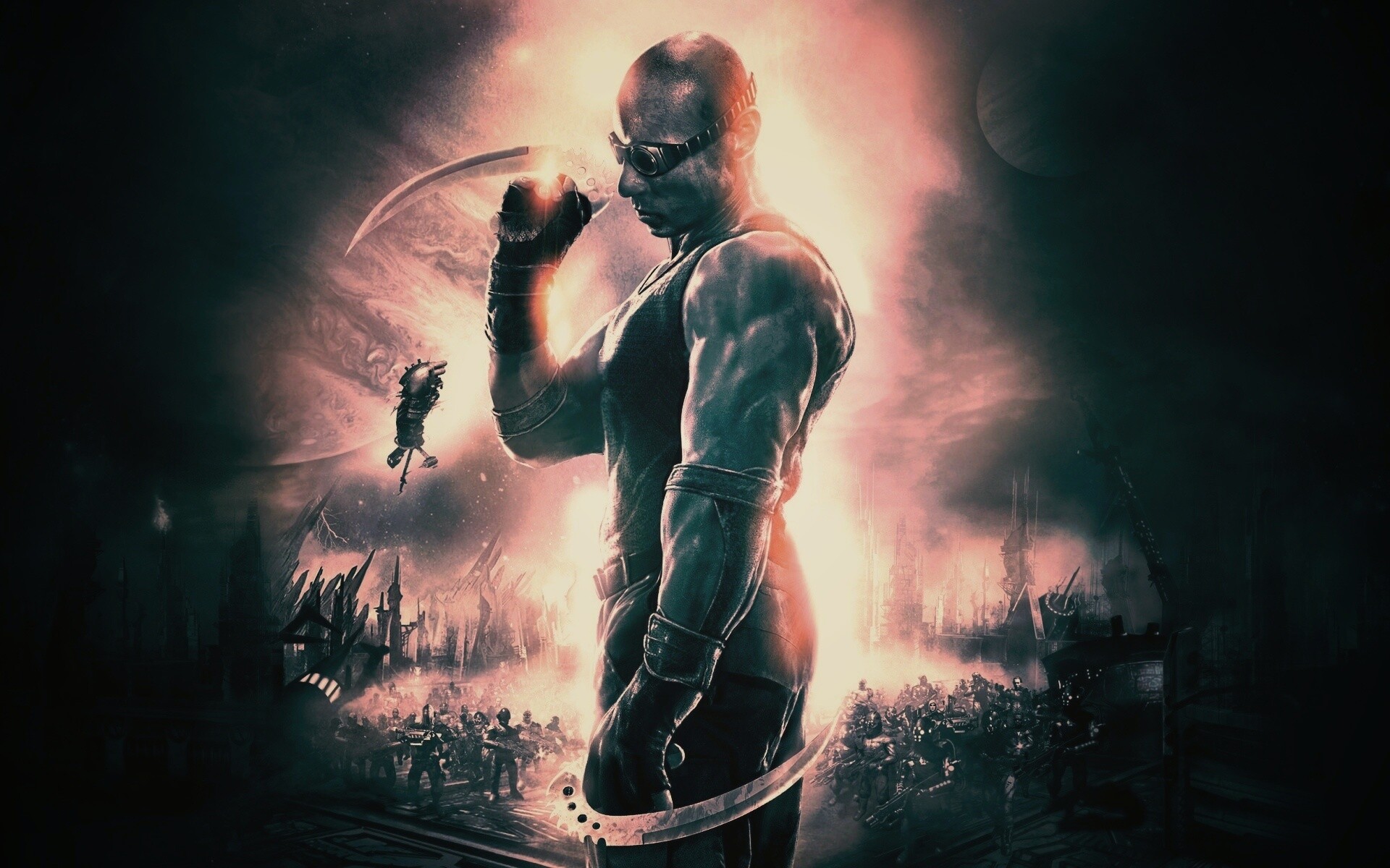 Риддик с клинками обои