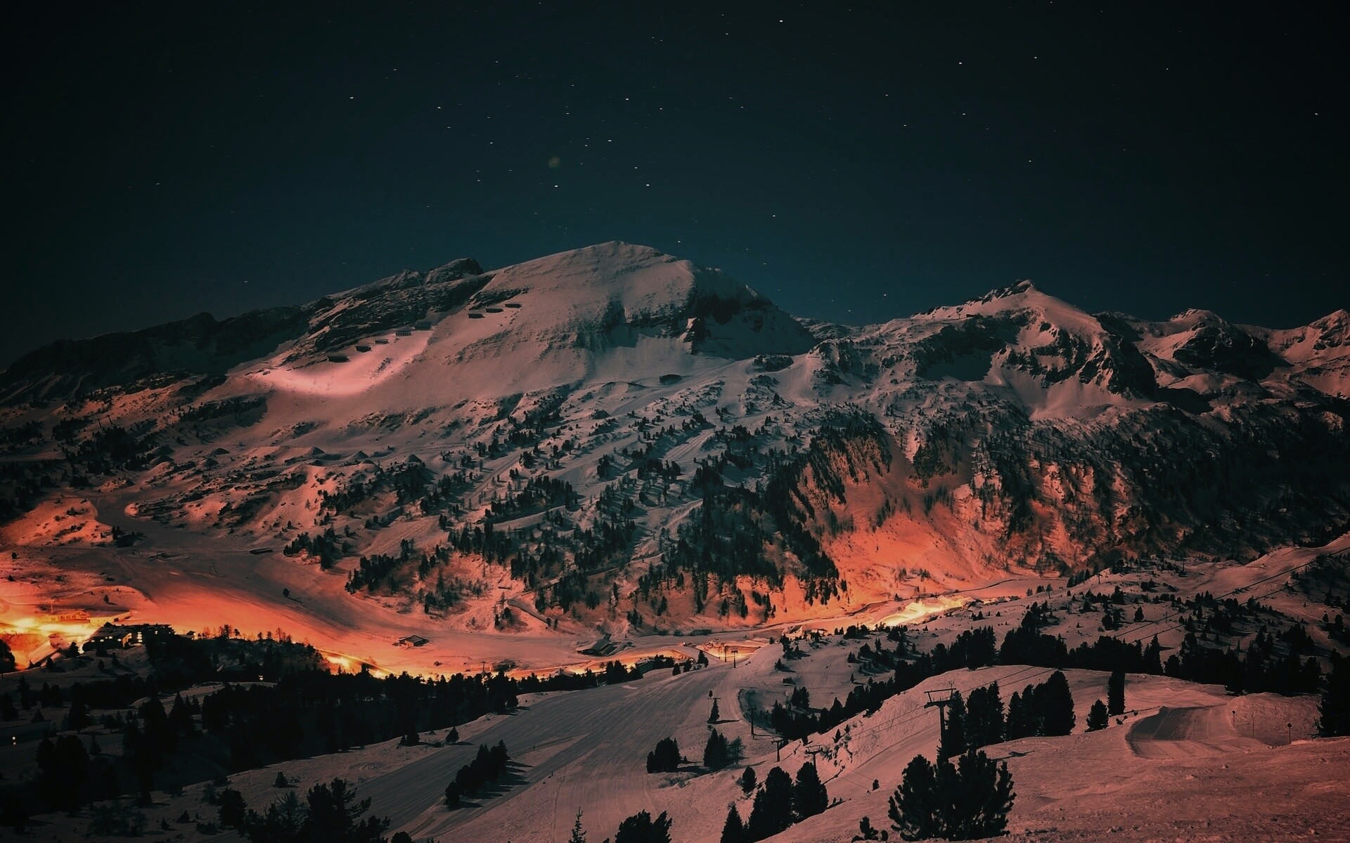 Горнолыжный курорт обои