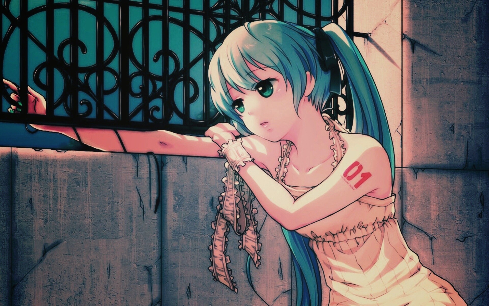 Девушка грустит обои