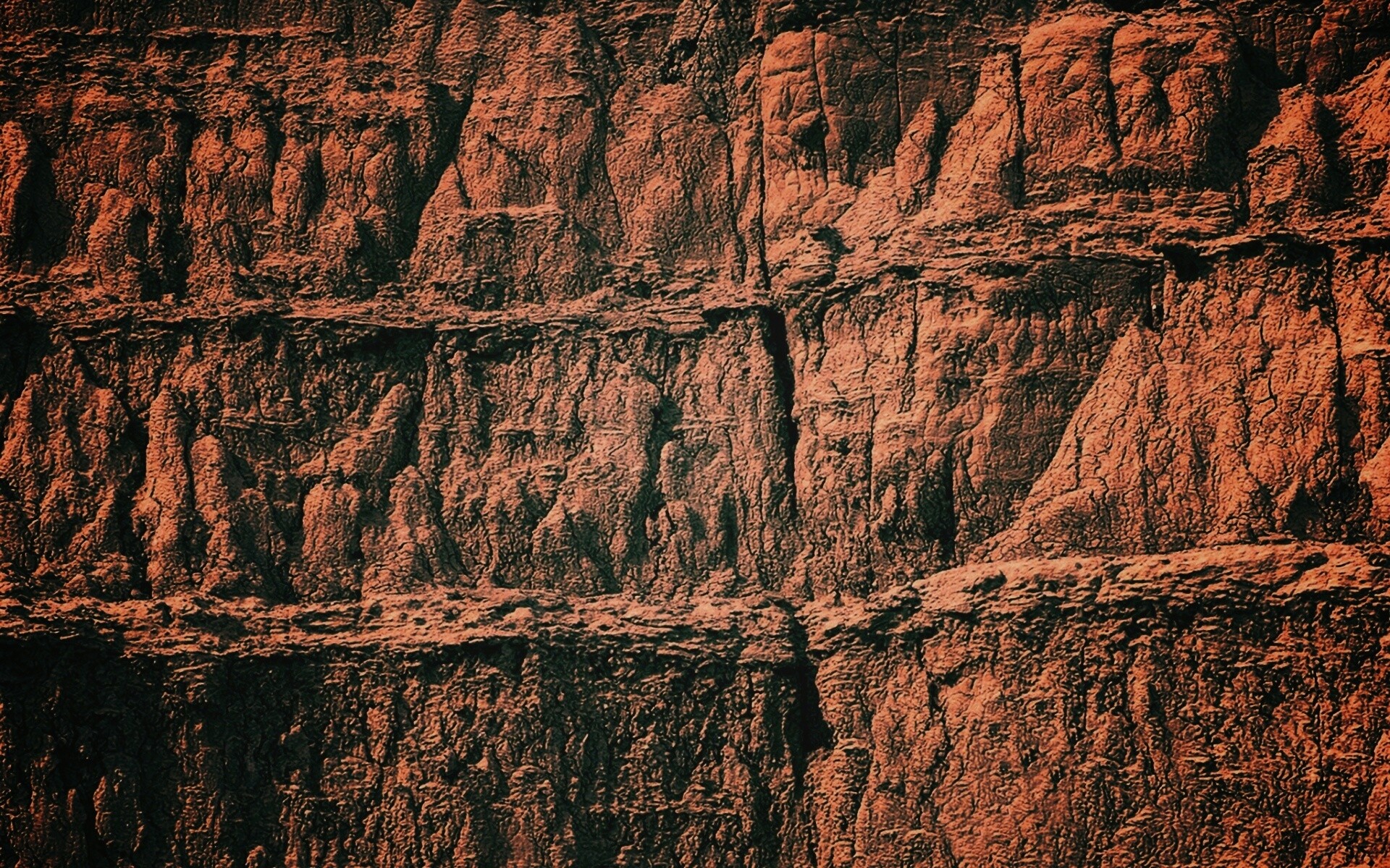 Скалистый обрыв обои