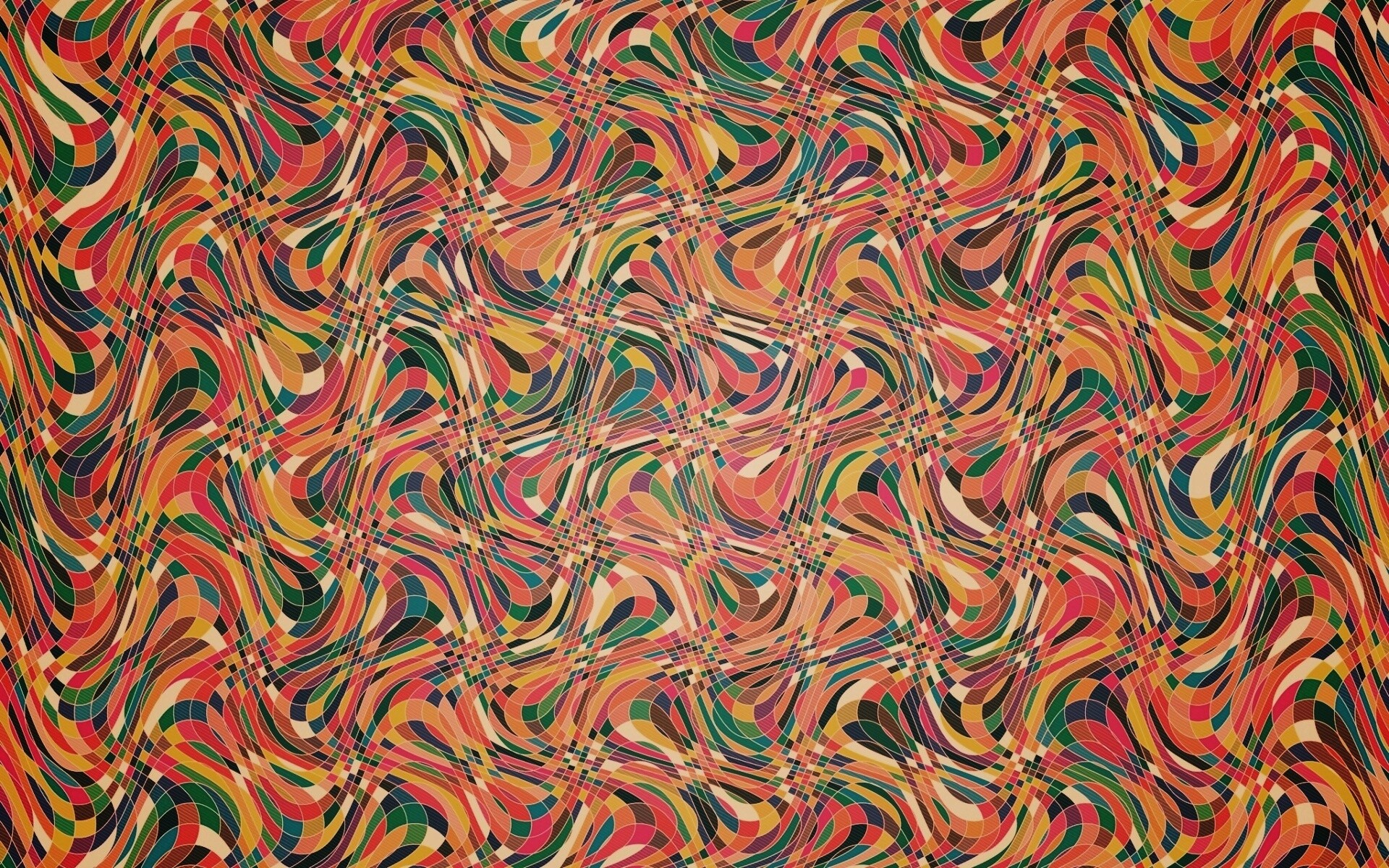 Кривые разноцветные клеточки обои