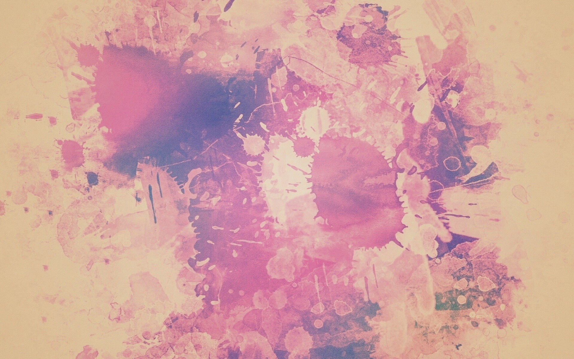 Синие и фиолетовые кляксы обои