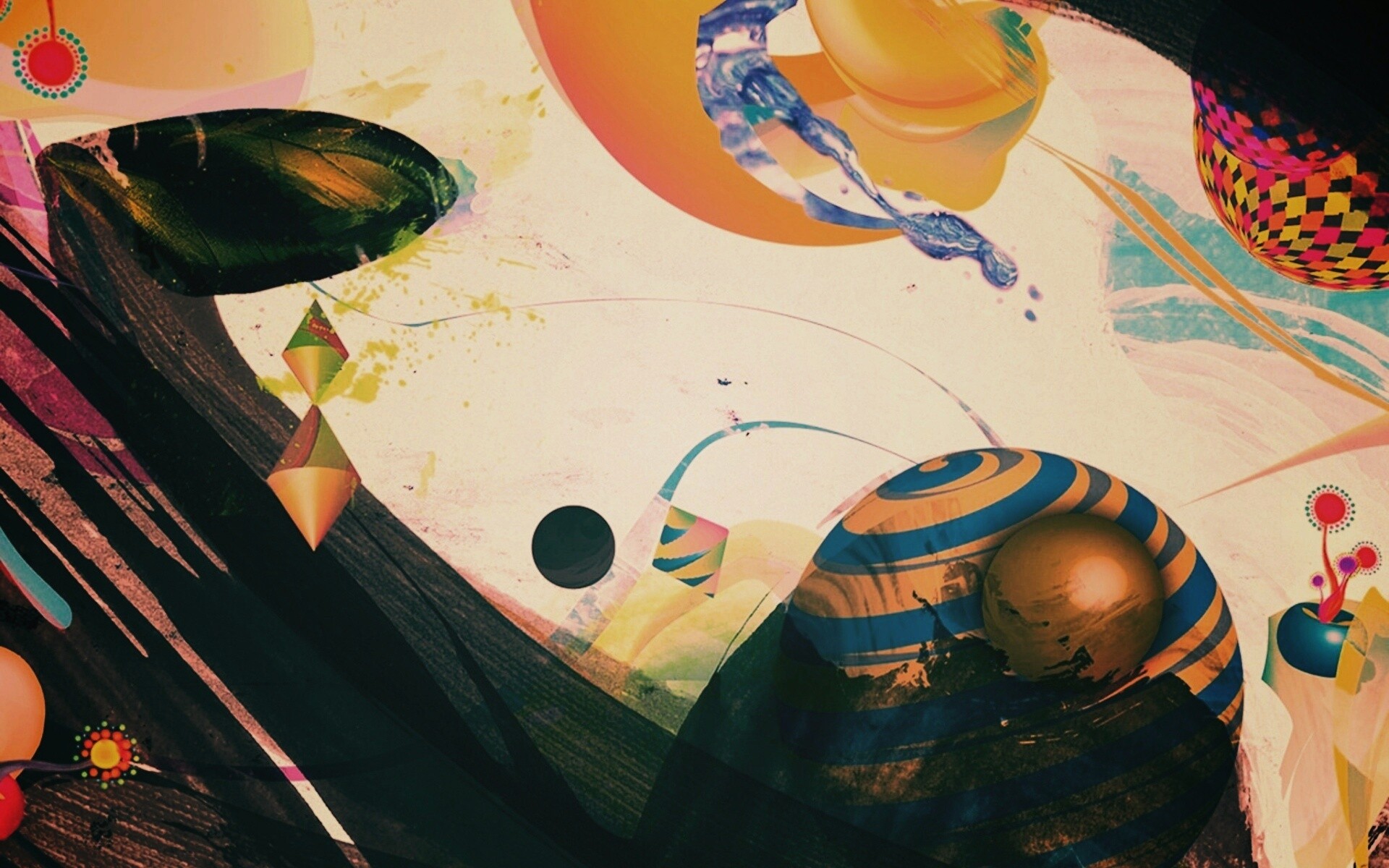 Абстракция из игрушек обои