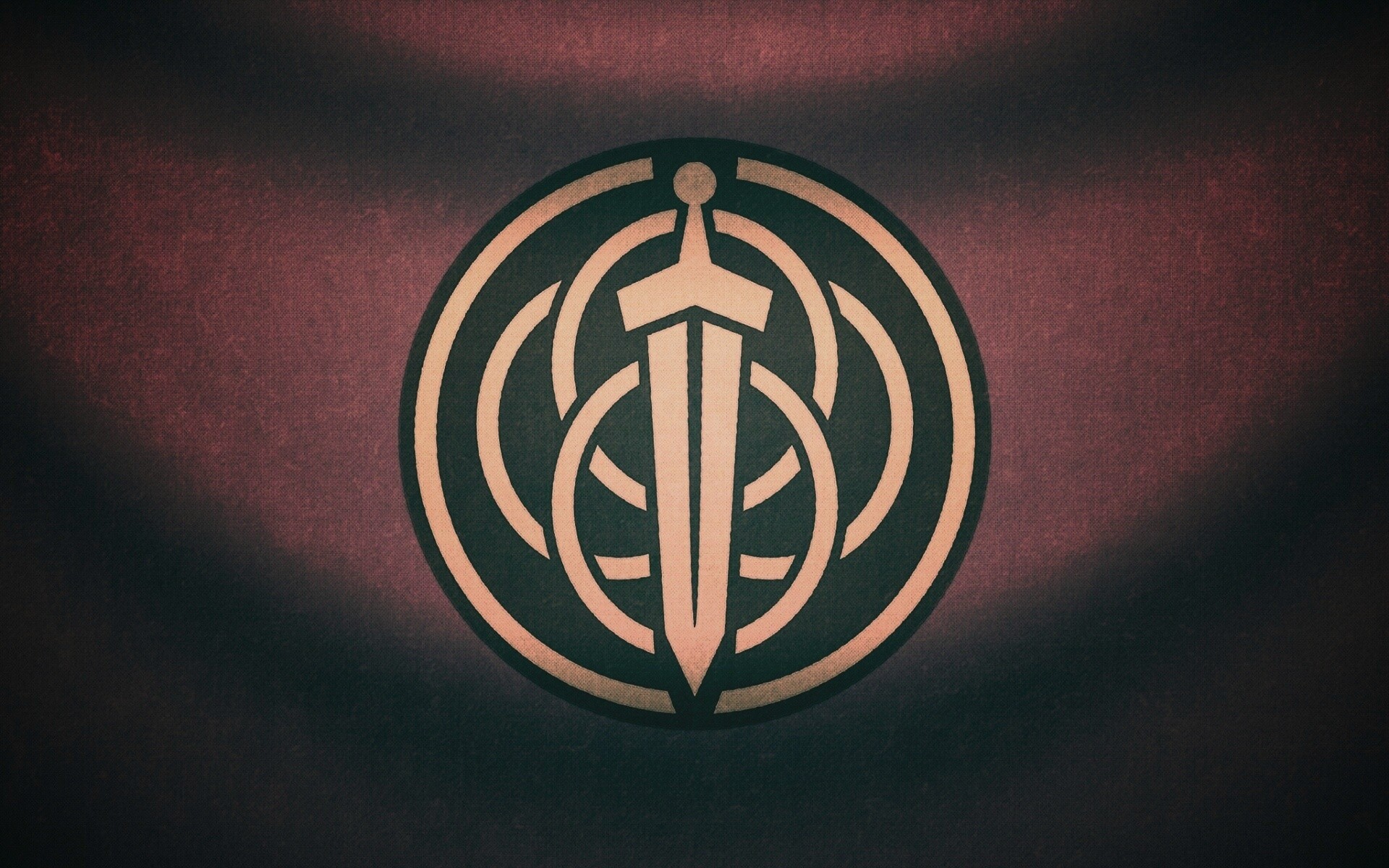 Меч на фоне колец обои