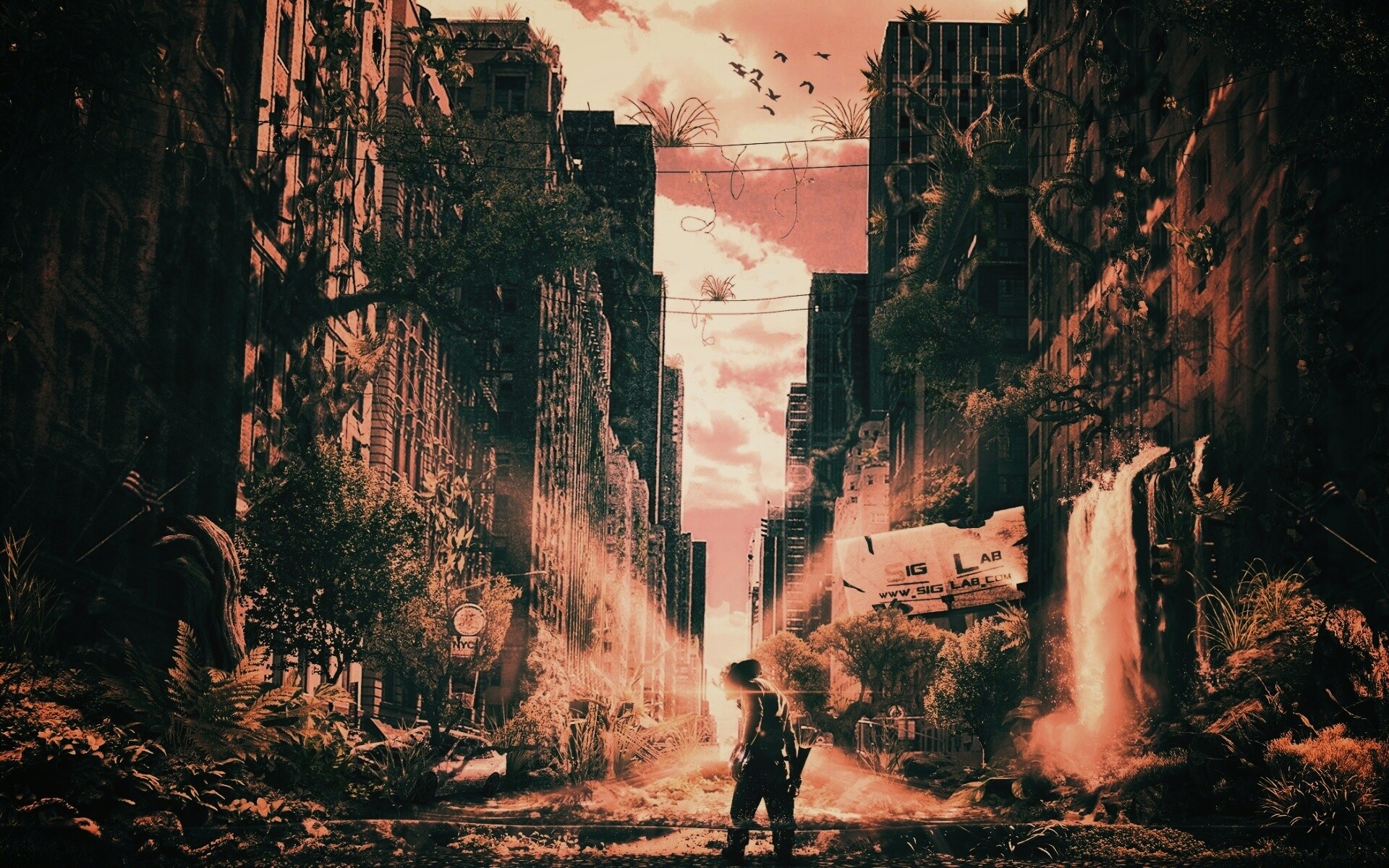 Постапокалиптический мир обои