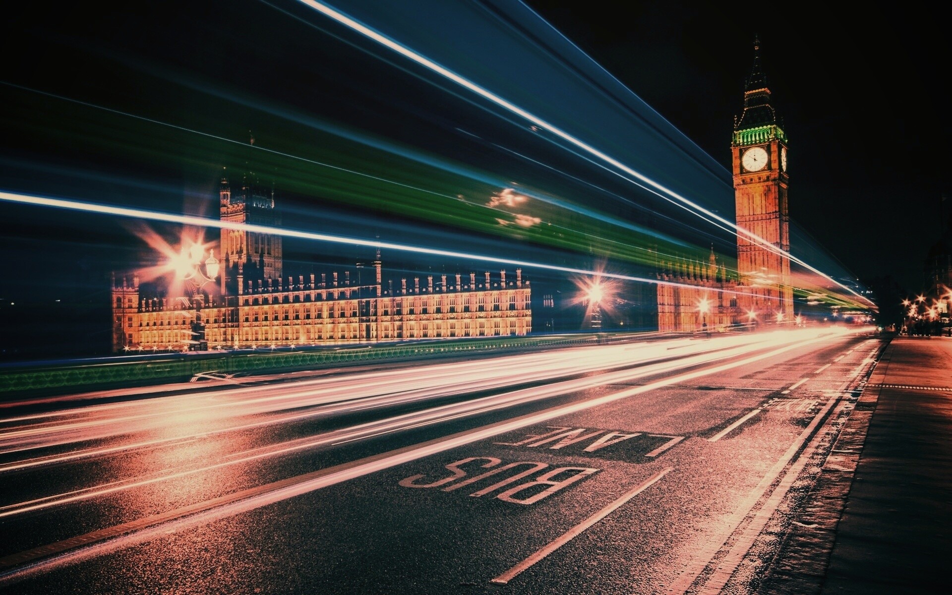 Ночной лондон обои