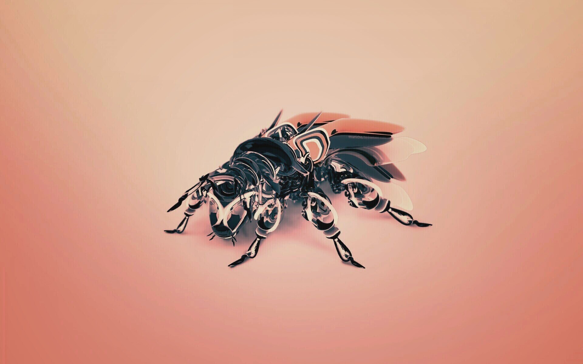 Кибер муха обои