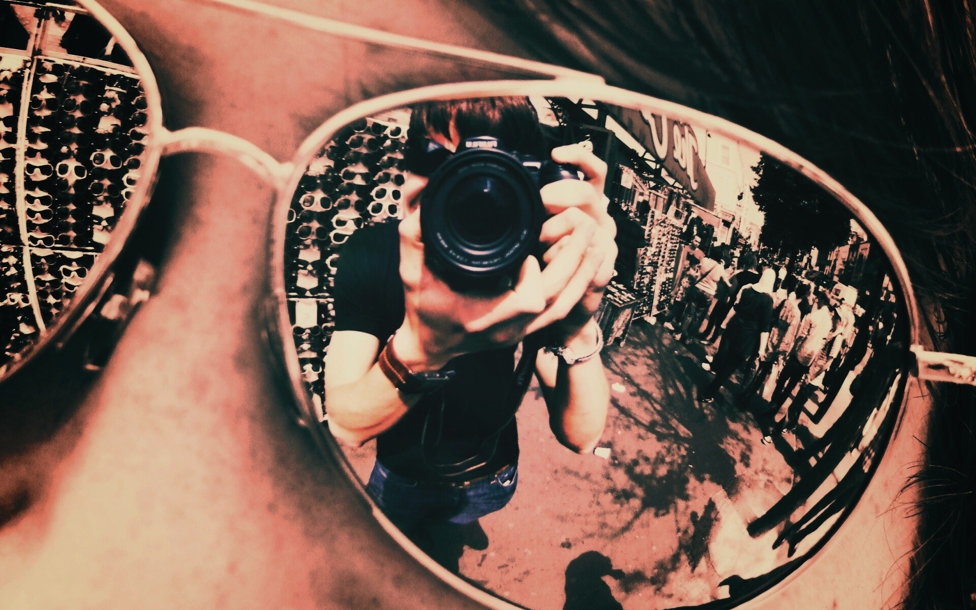 В очках обои