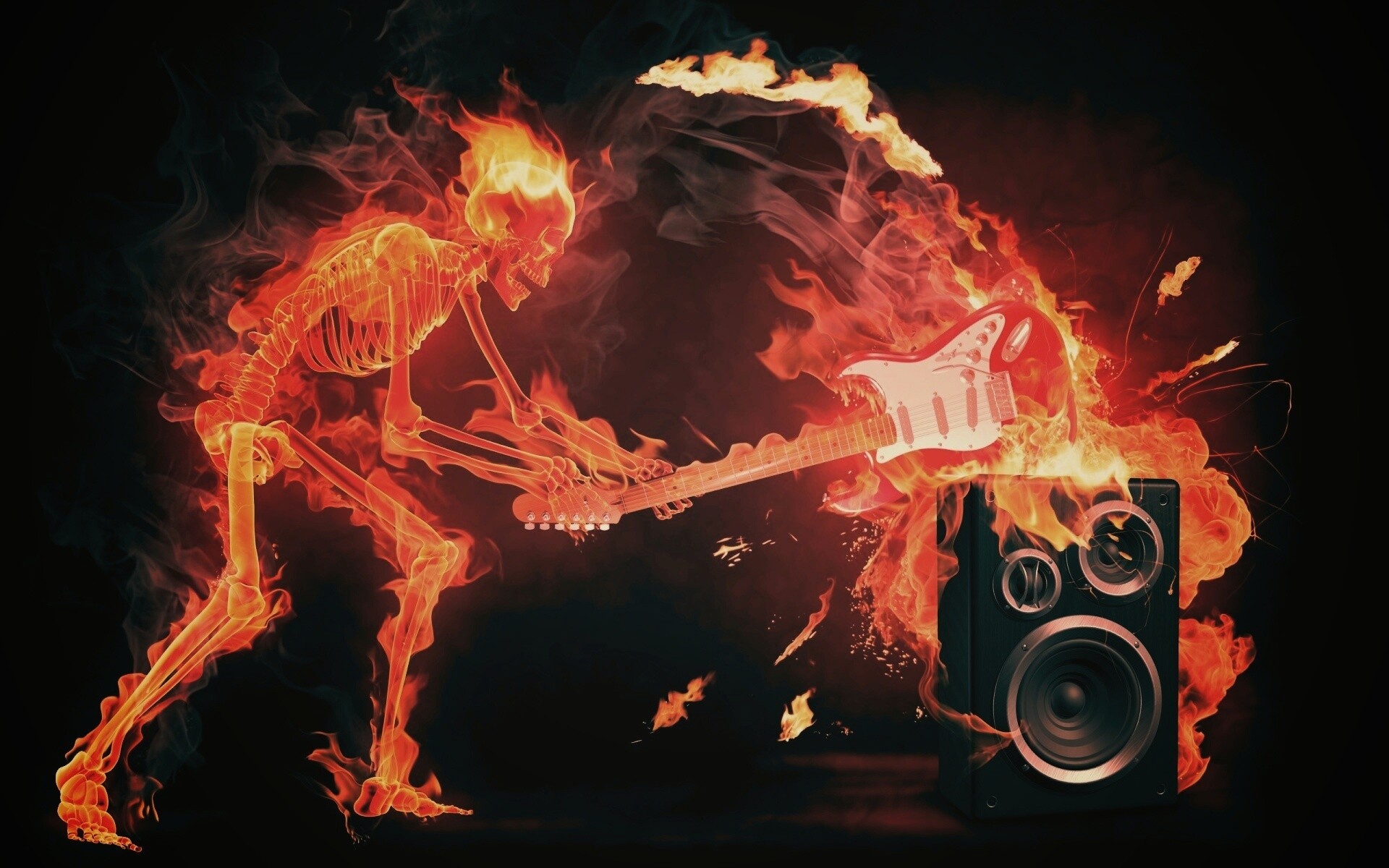 Музыка, пробирающая до костей обои