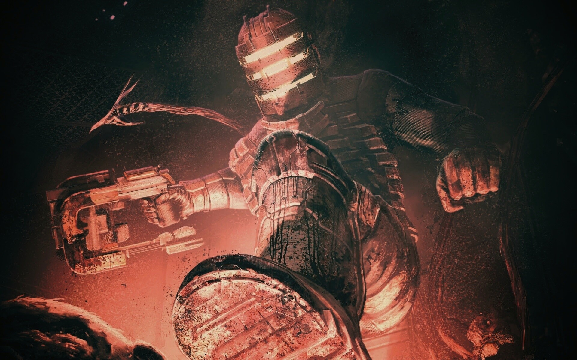 Айзек топчет монстра обои