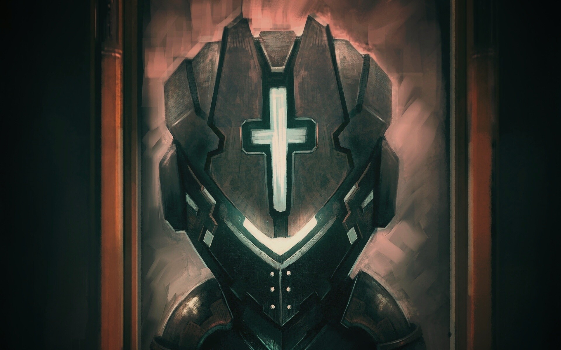 Рыцарь в стиле Dead Space обои