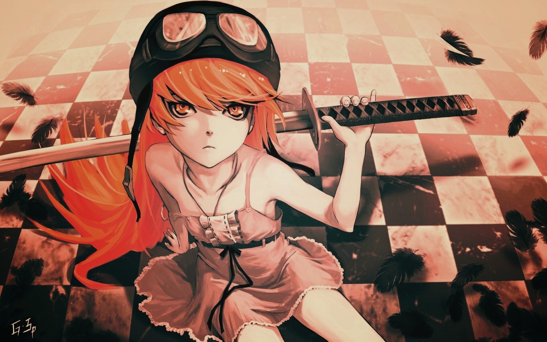 Полувампир из Bakemonogatari обои