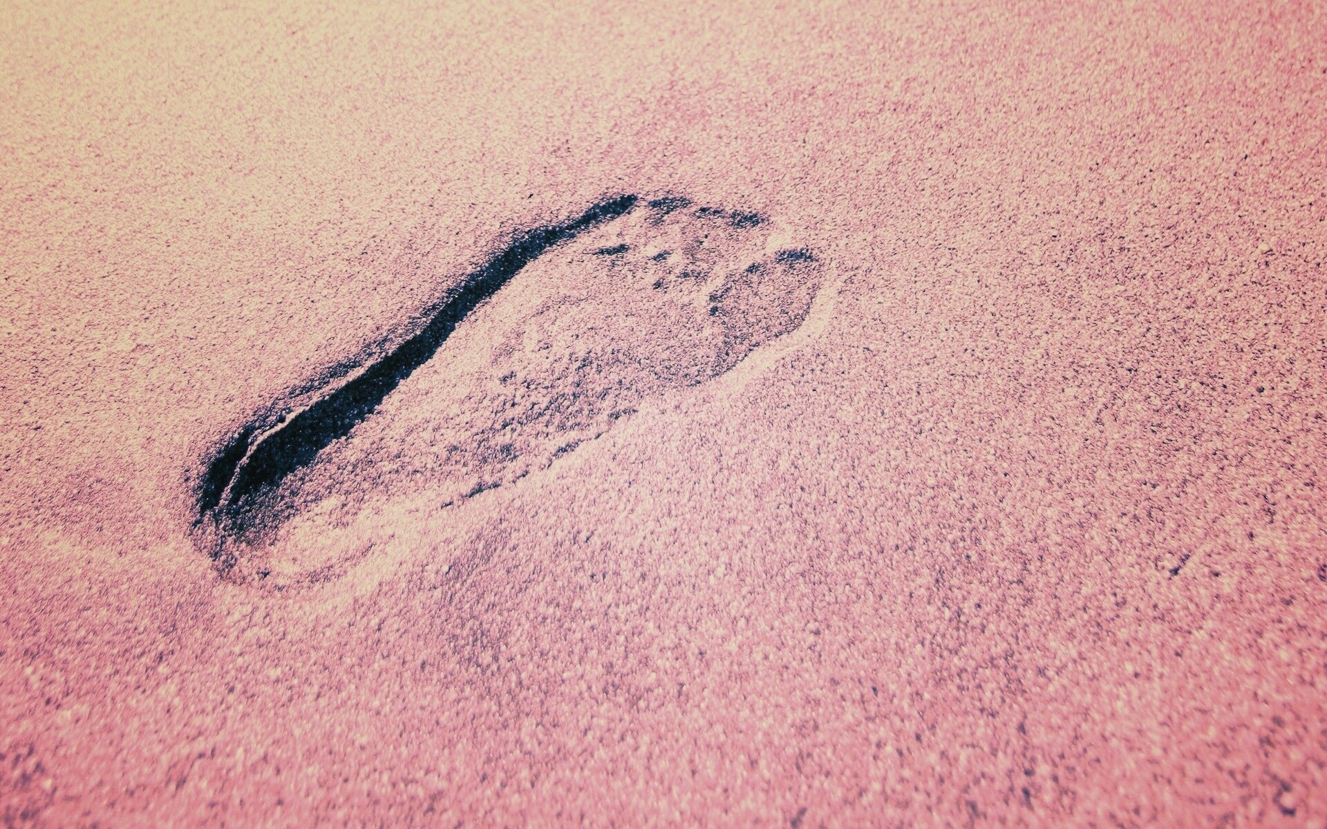 Отпечаток ноги обои