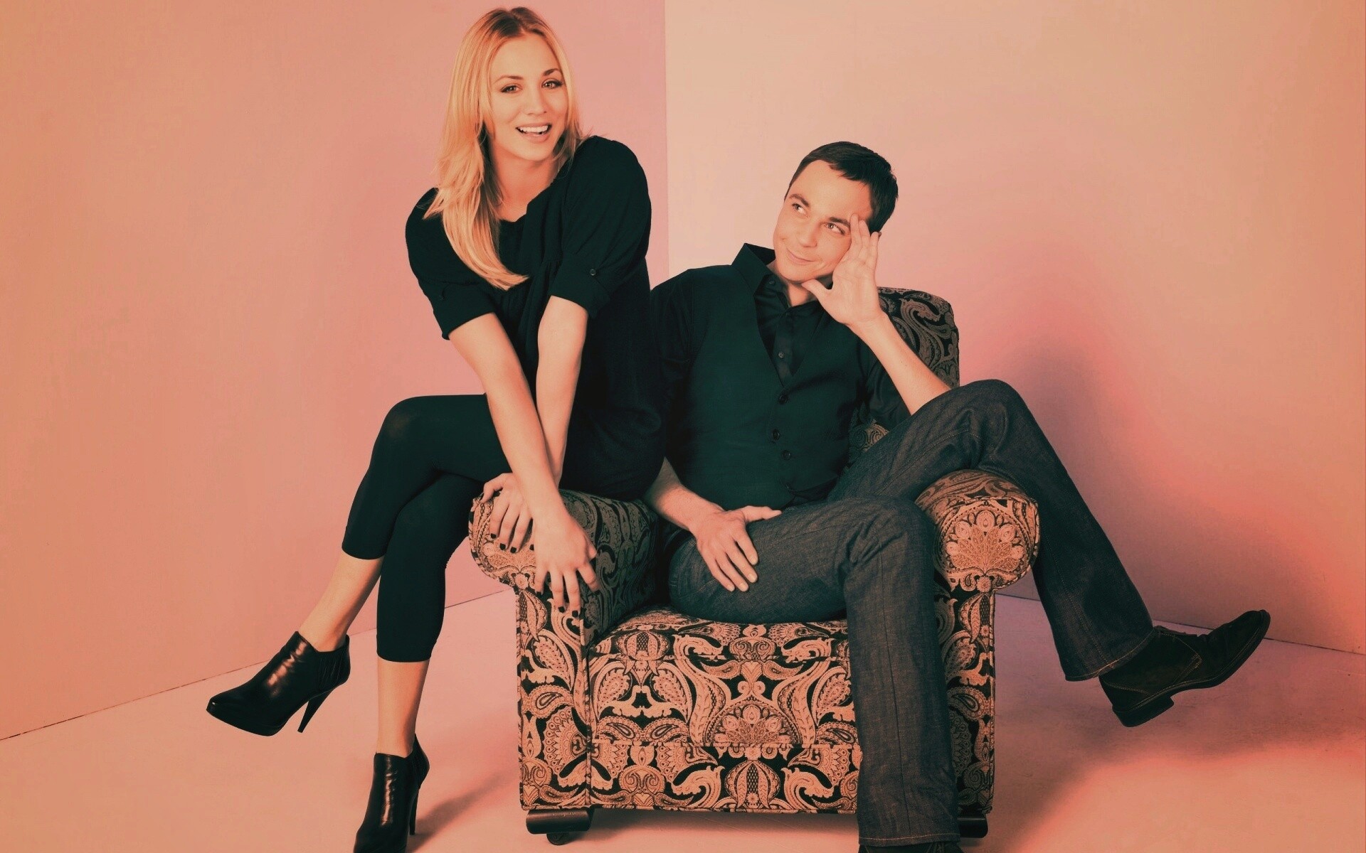 Пенни и Шелдон обои