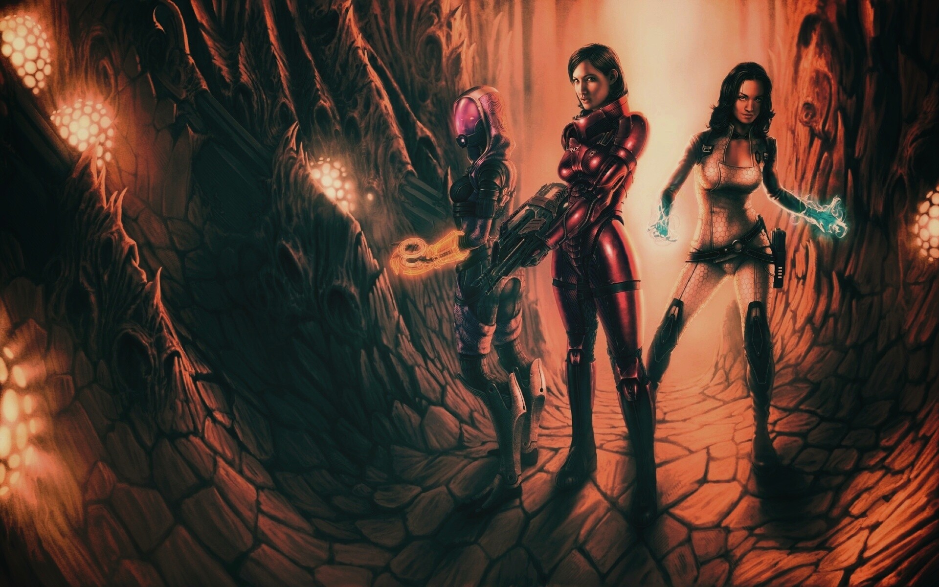 Девушки mass effect обои