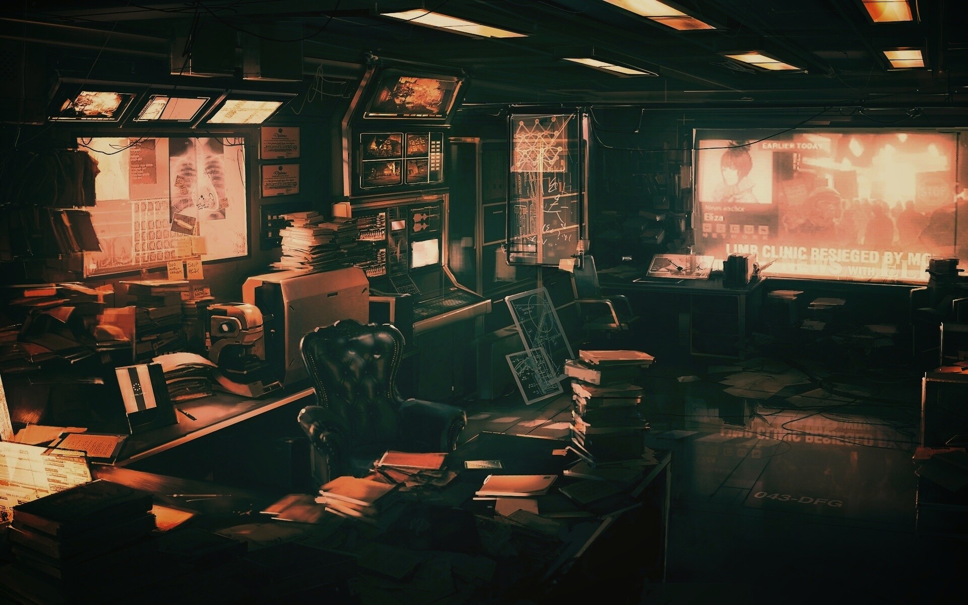 Кабинет обои