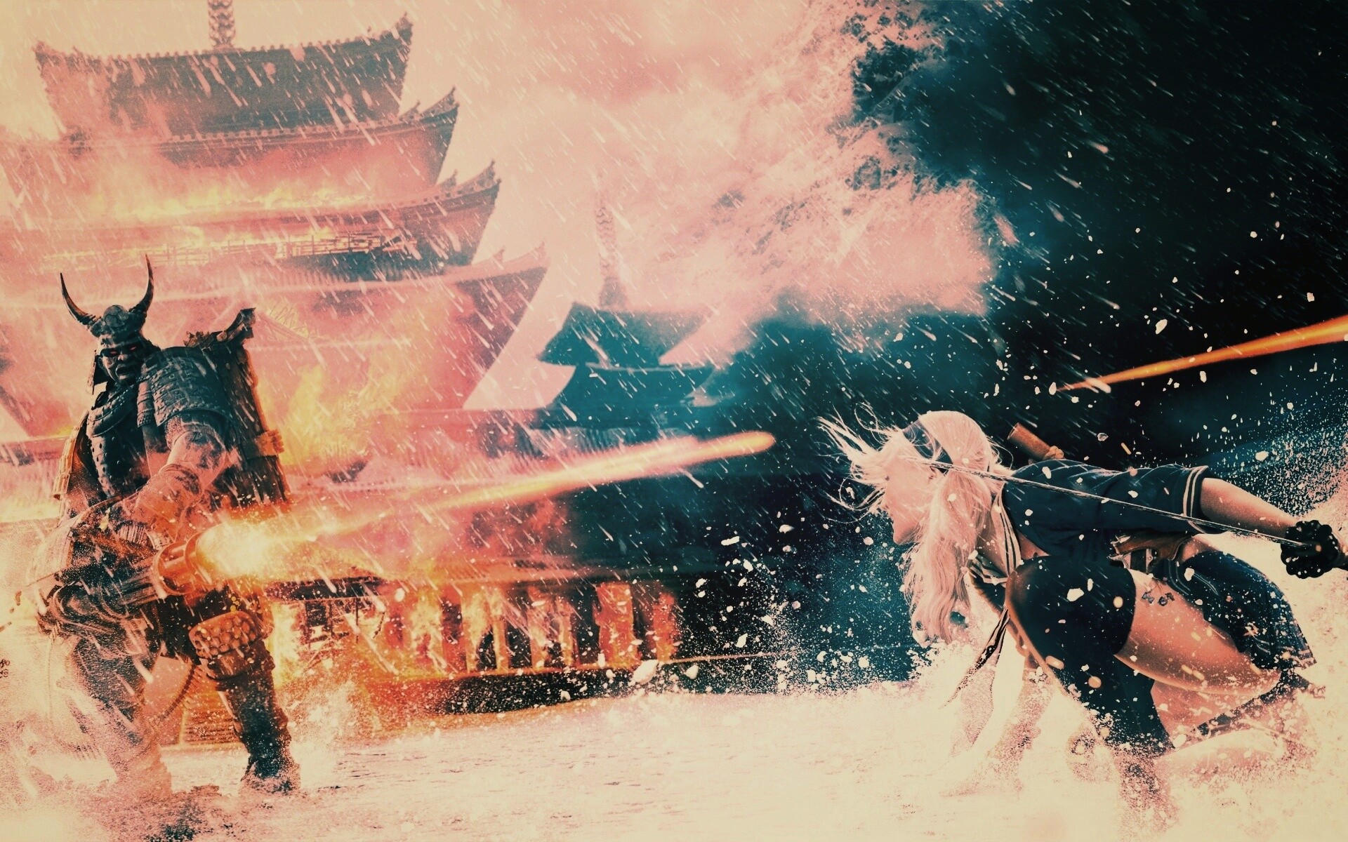 Куколка против самурая обои