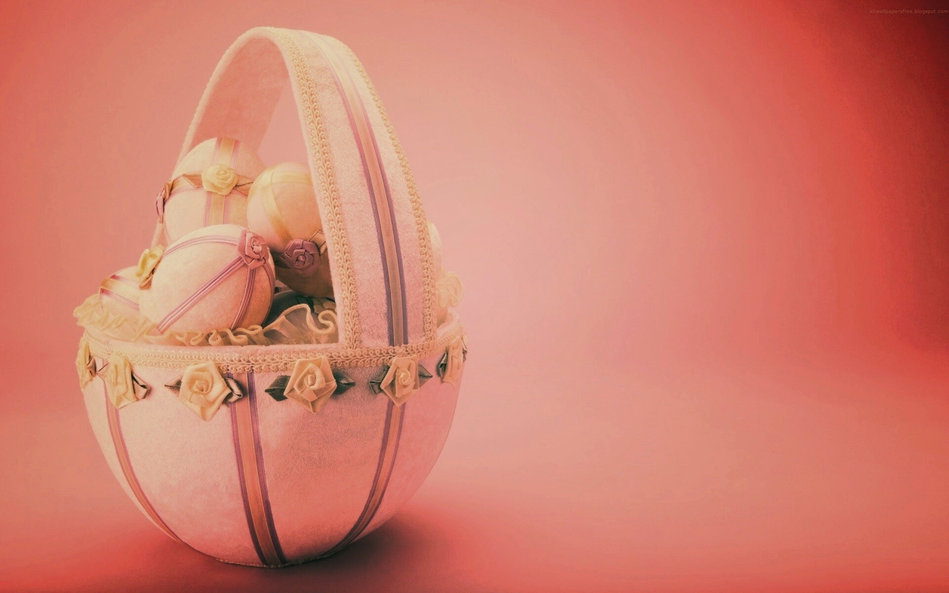 Пасхальная корзиночка обои