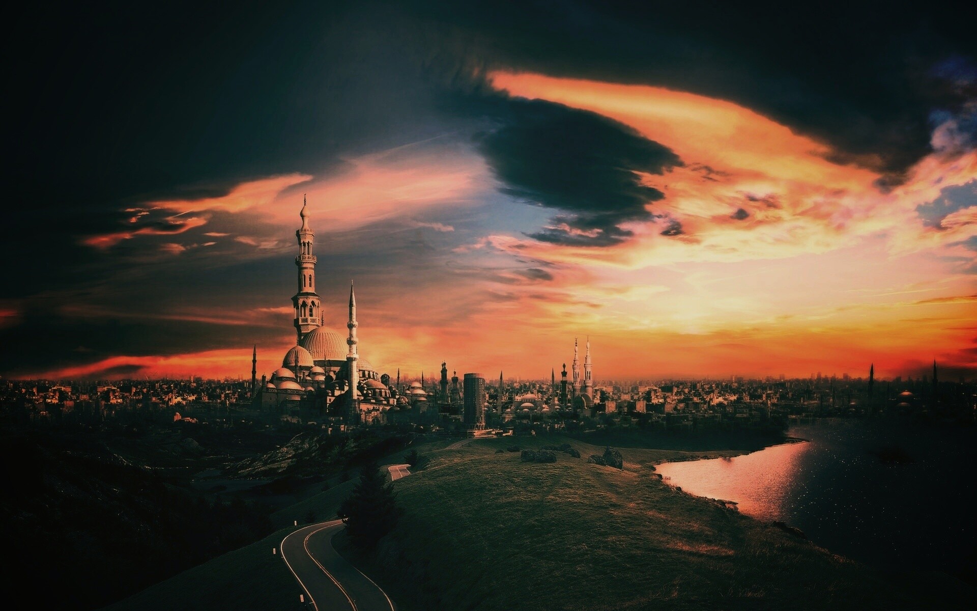 Город минаретов обои