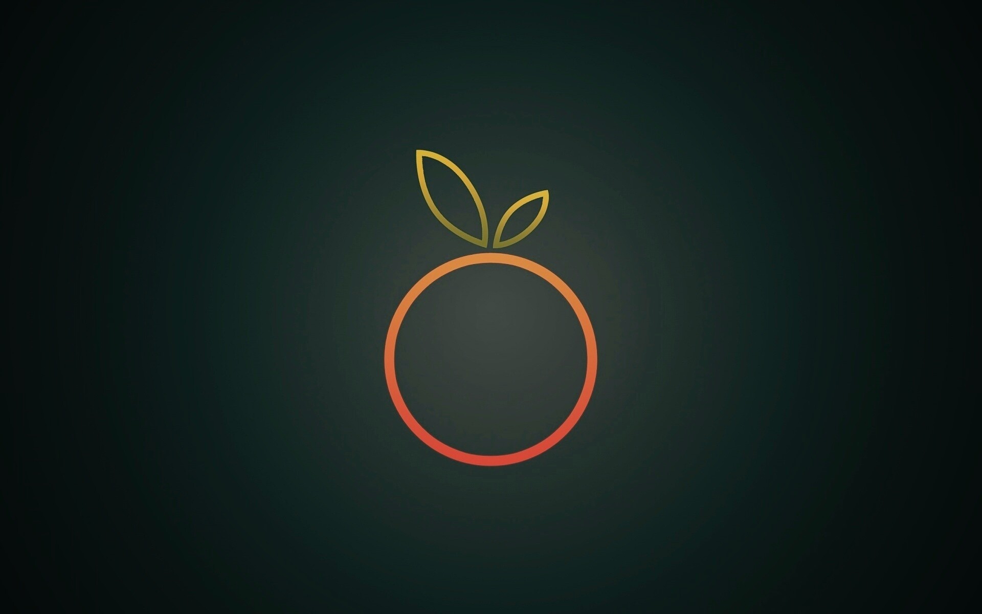 Стилизованная апельсинка обои