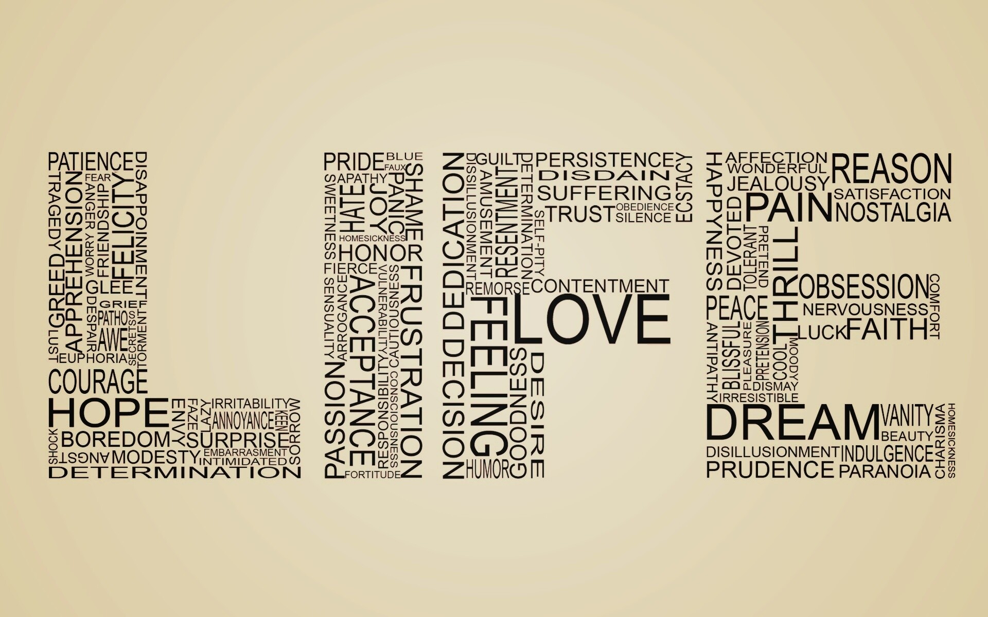 Жизнь в словах обои