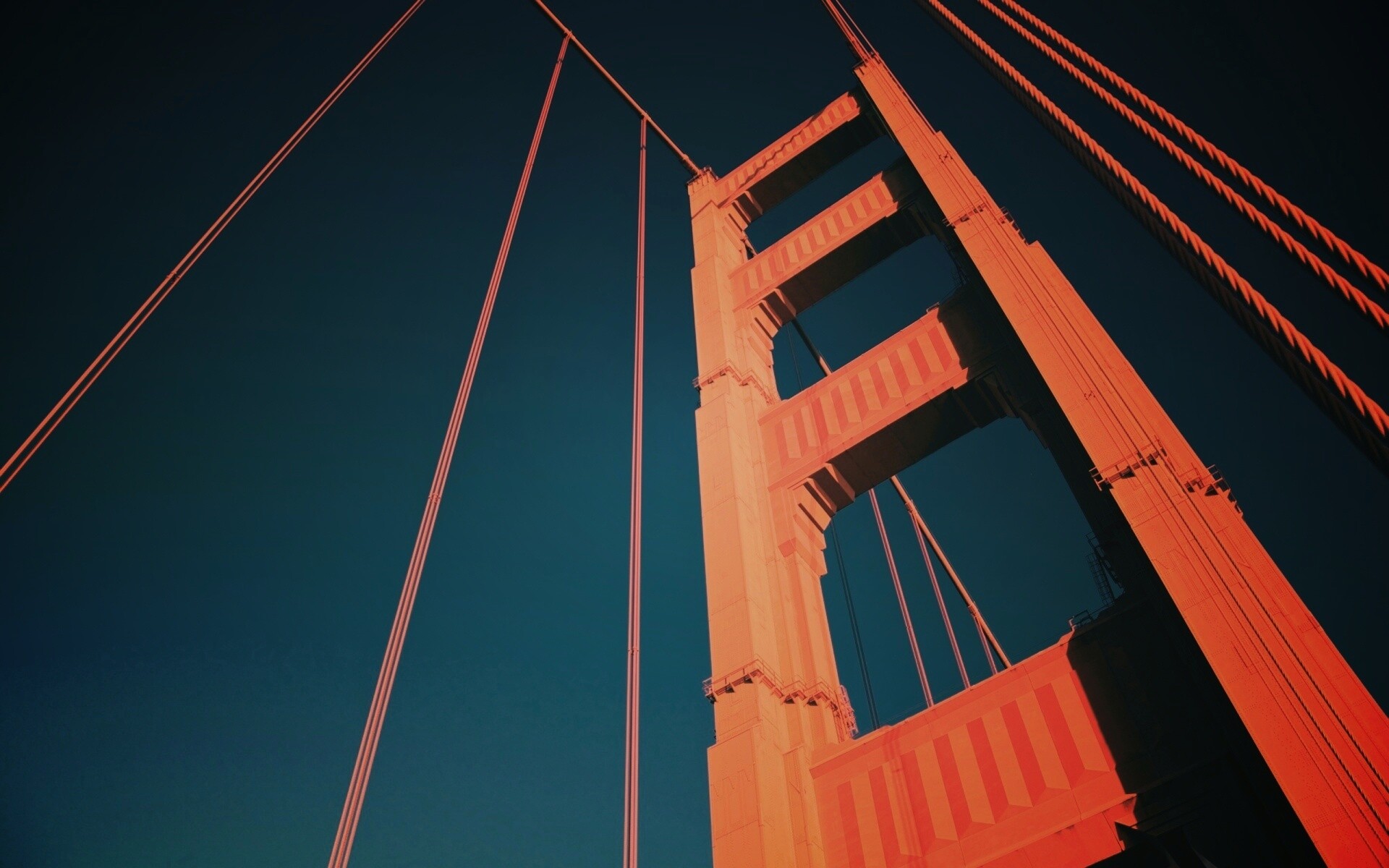 Опора моста Золотые Ворота обои