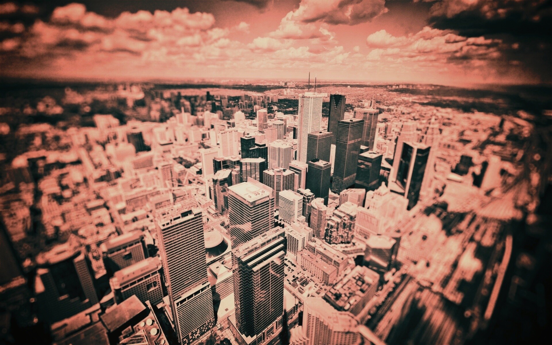 ЧБ фото города обои