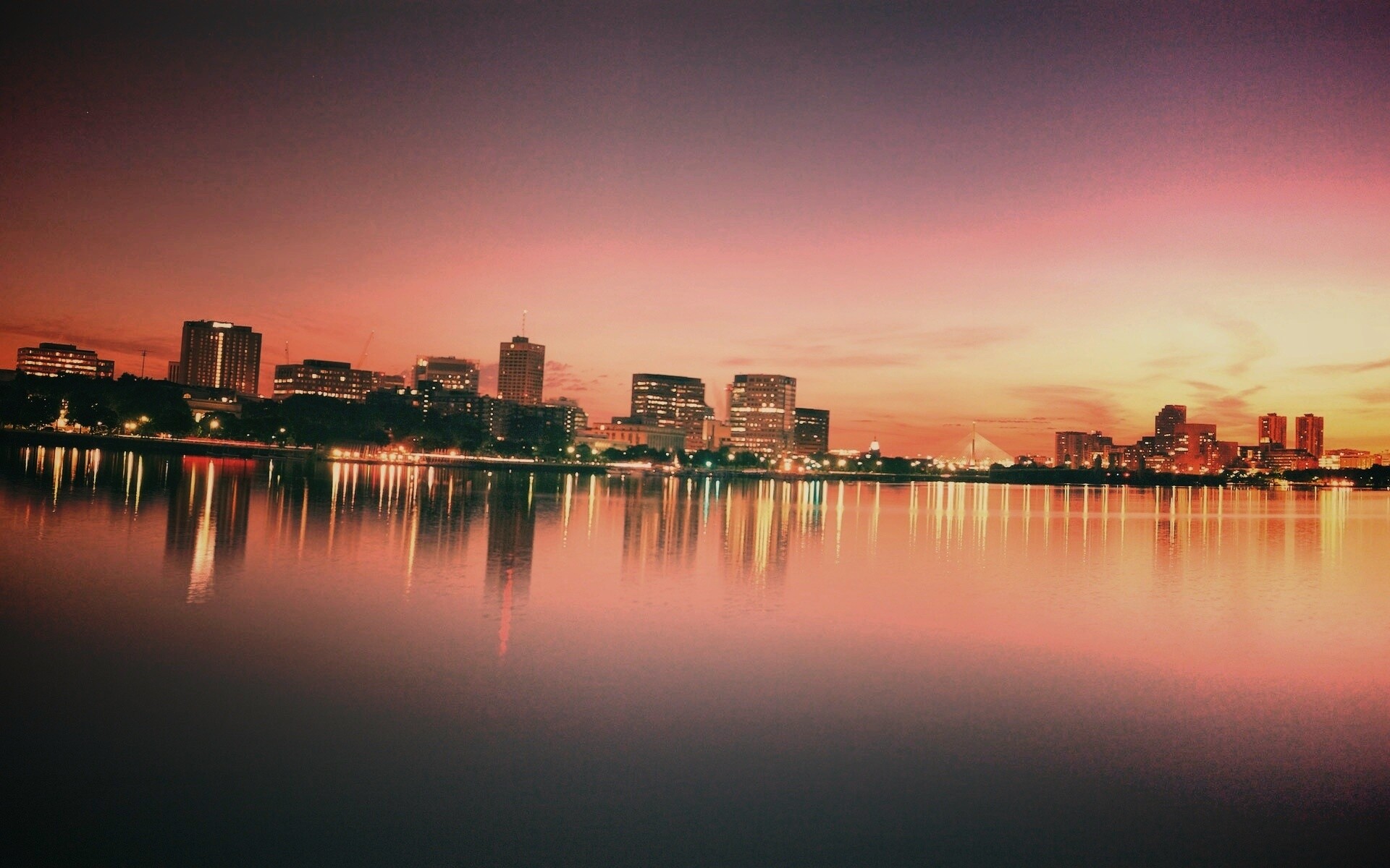 Панорама Бостона обои