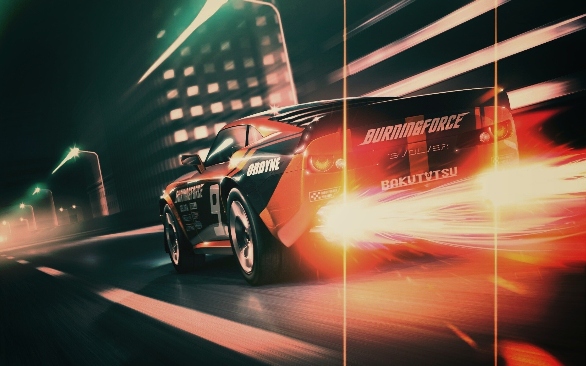 Ночное нитро обои