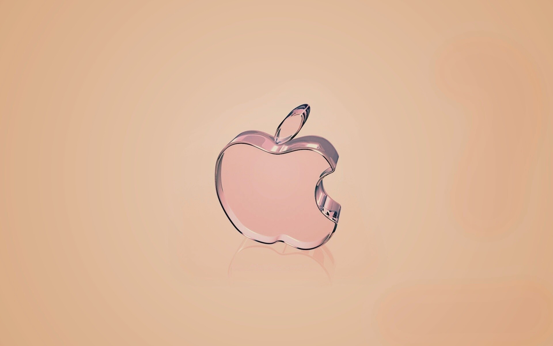 Стеклянный логотип Apple обои