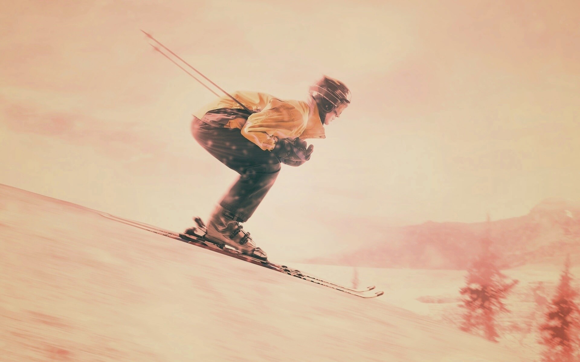 Горнолыжник обои