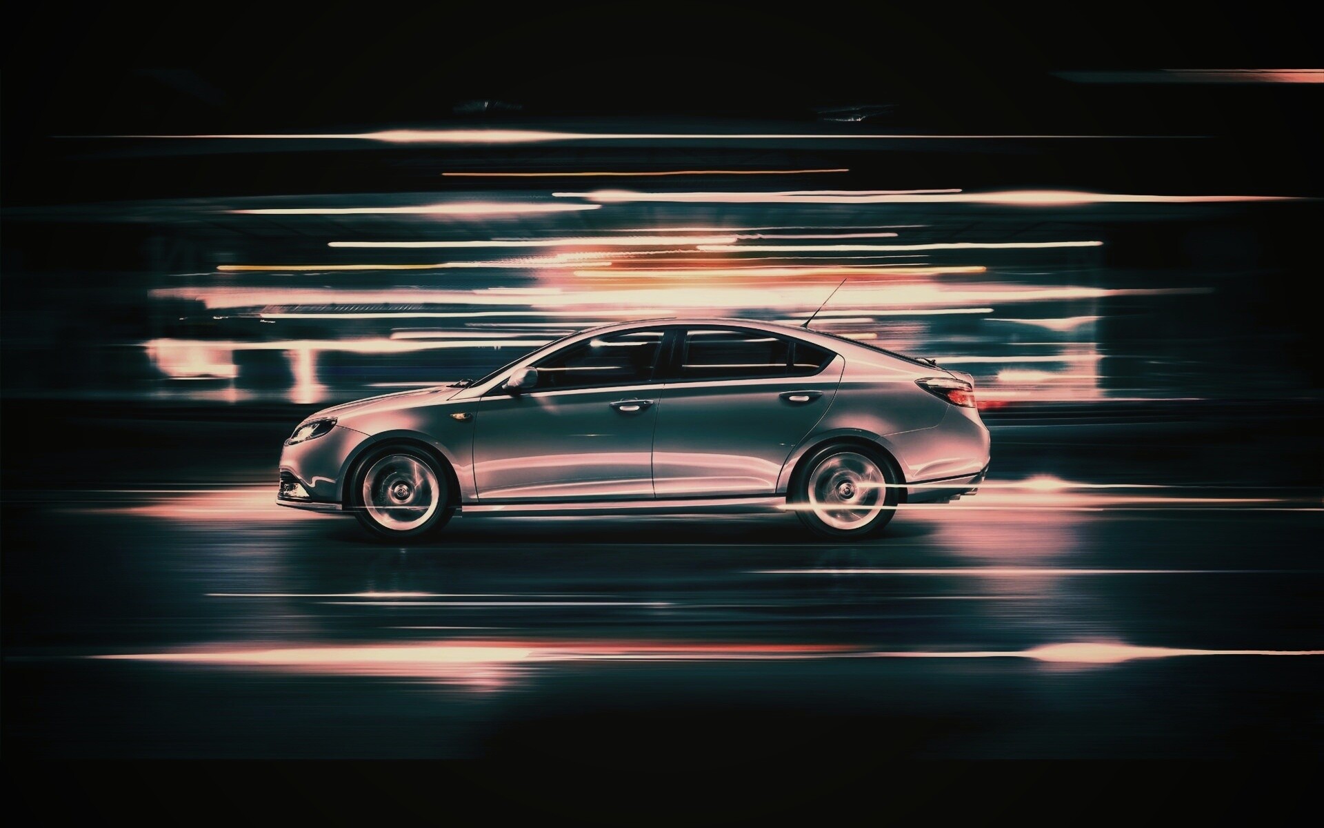 Субару в движении обои