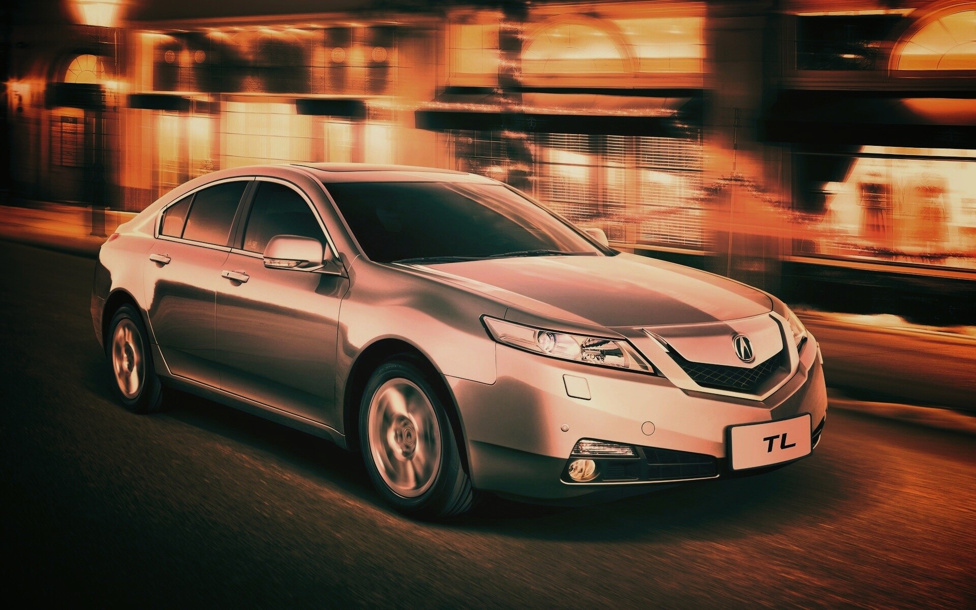 Acura в движении обои