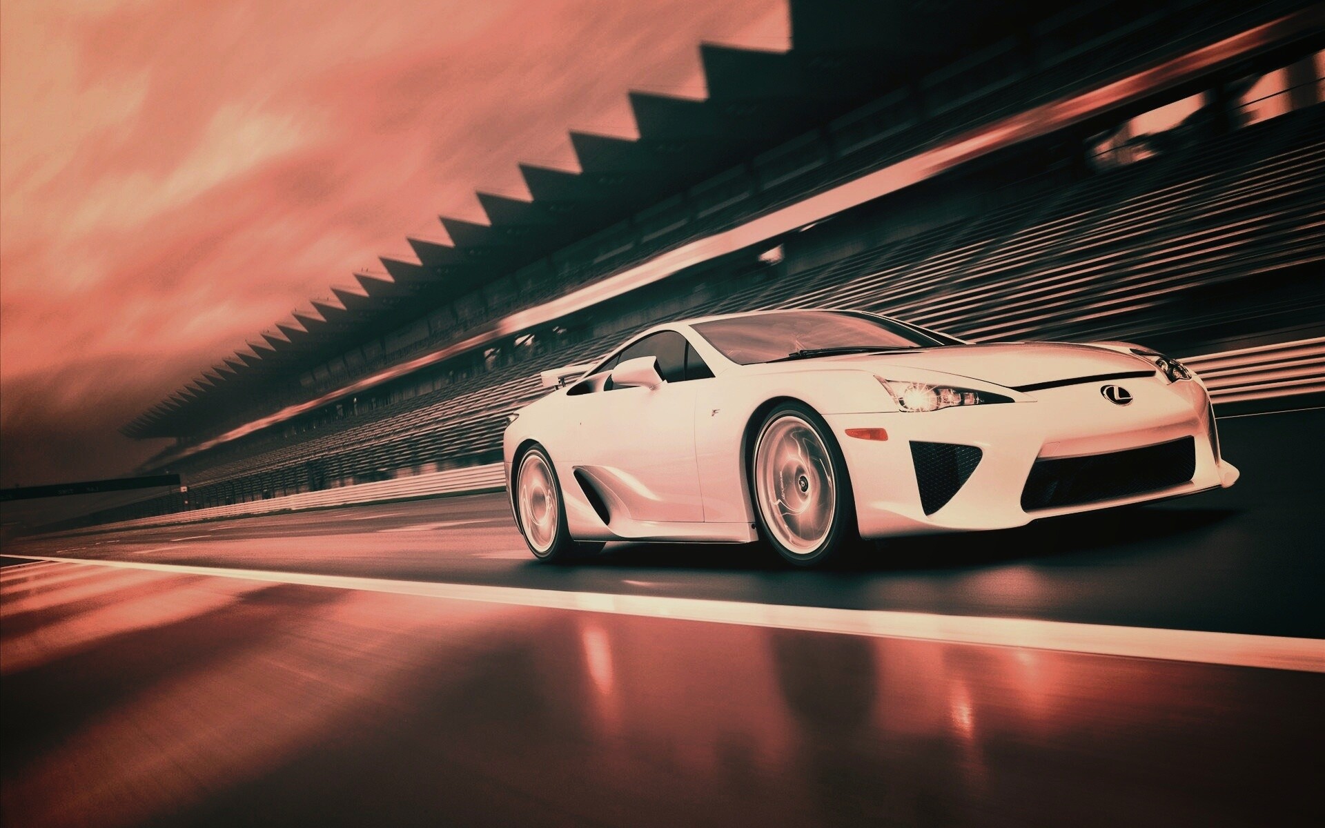 Lexus LFA на тарссу обои