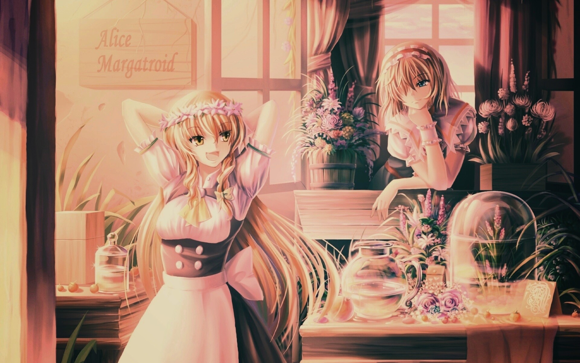 Анимешное утро обои