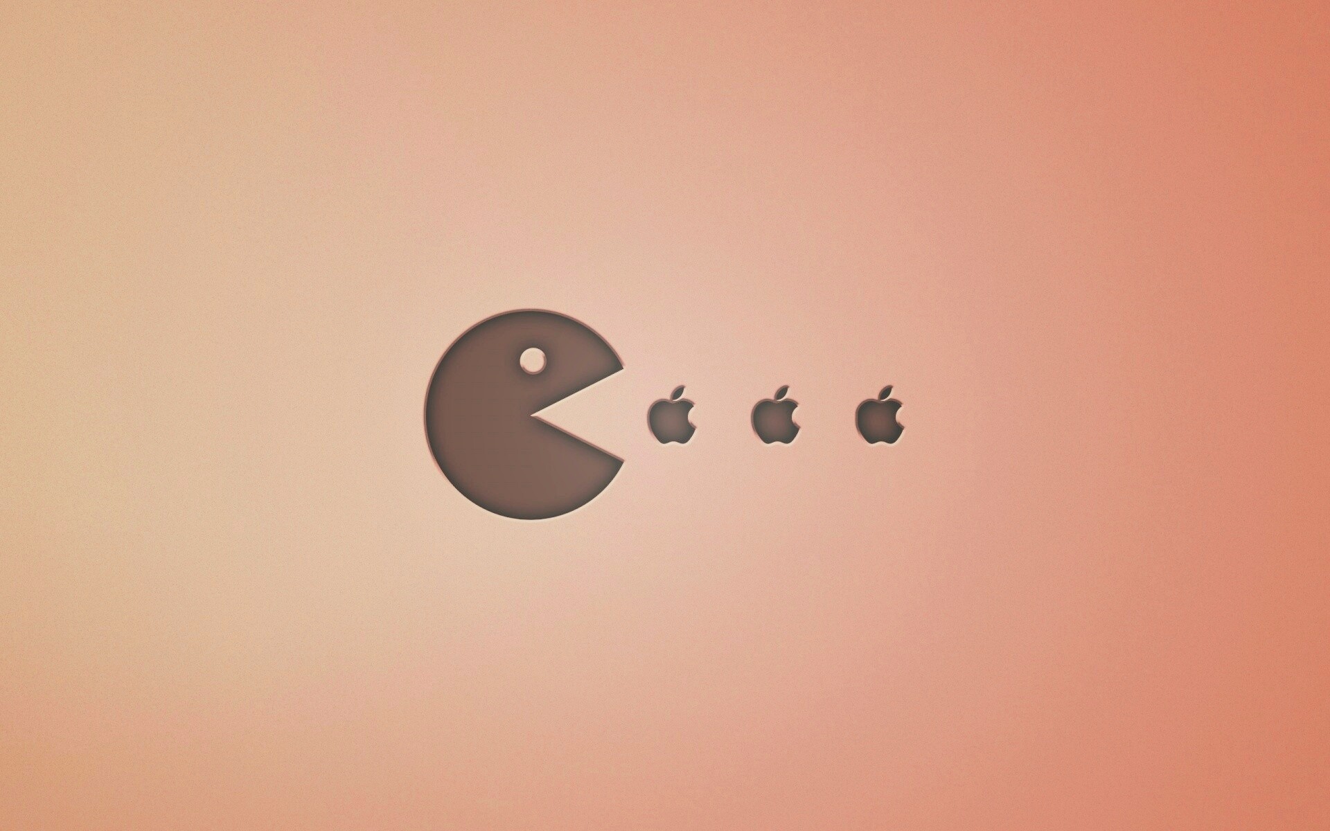 Пэкмен против Apple обои