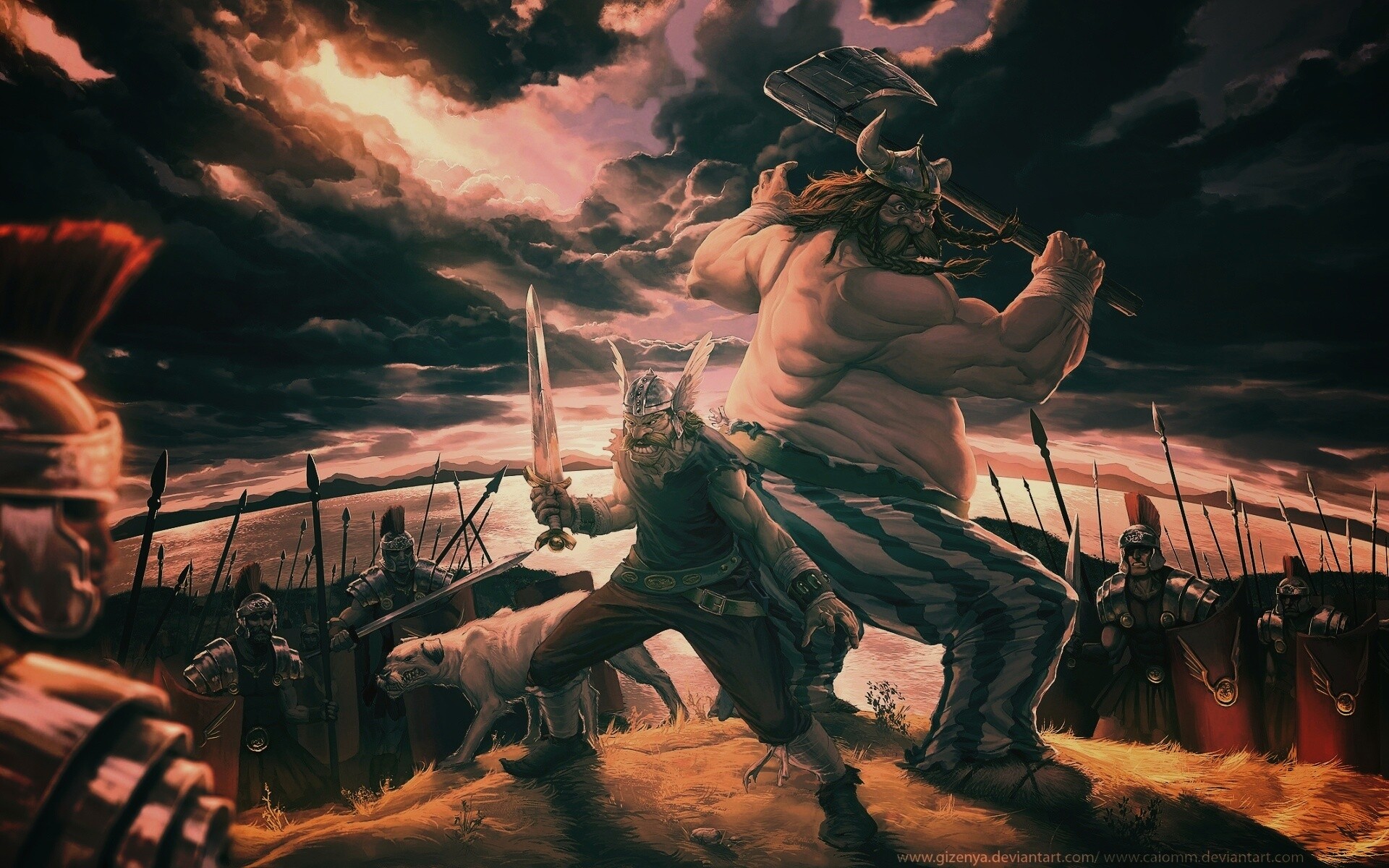 Астерикс и Обеликс по взрослому обои