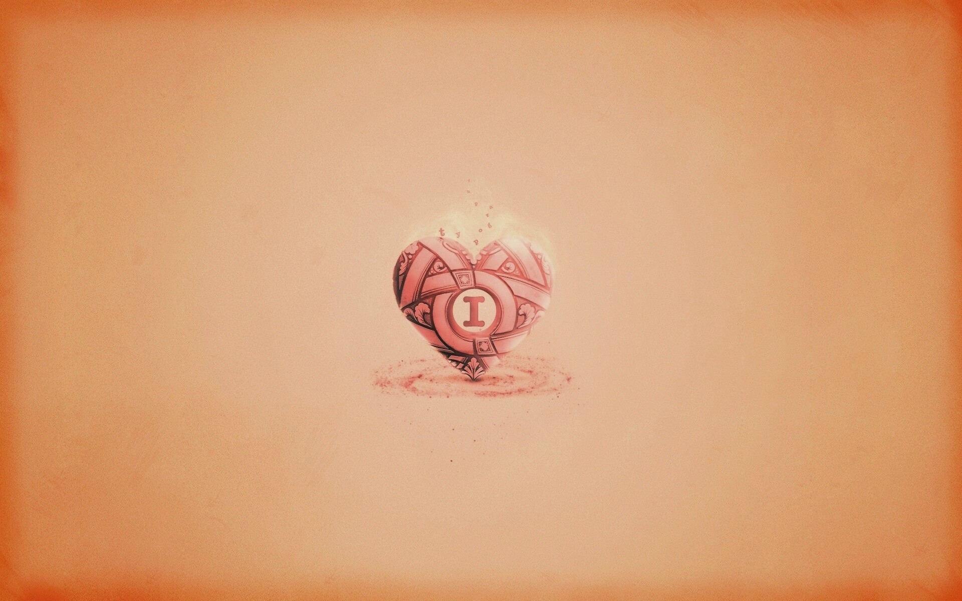 Креативное минималистичное сердце обои