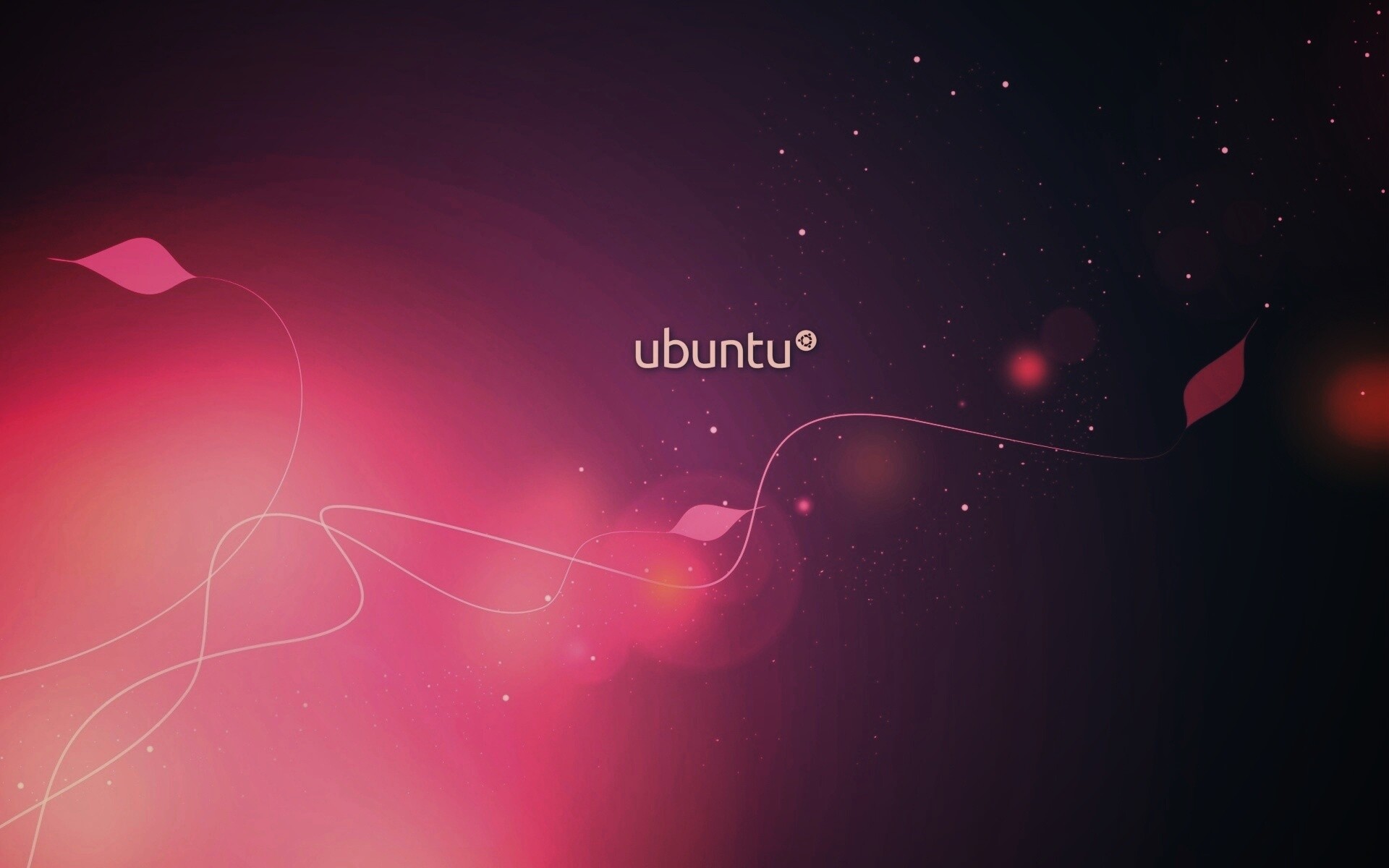 Сиреневые обои Ubuntu обои