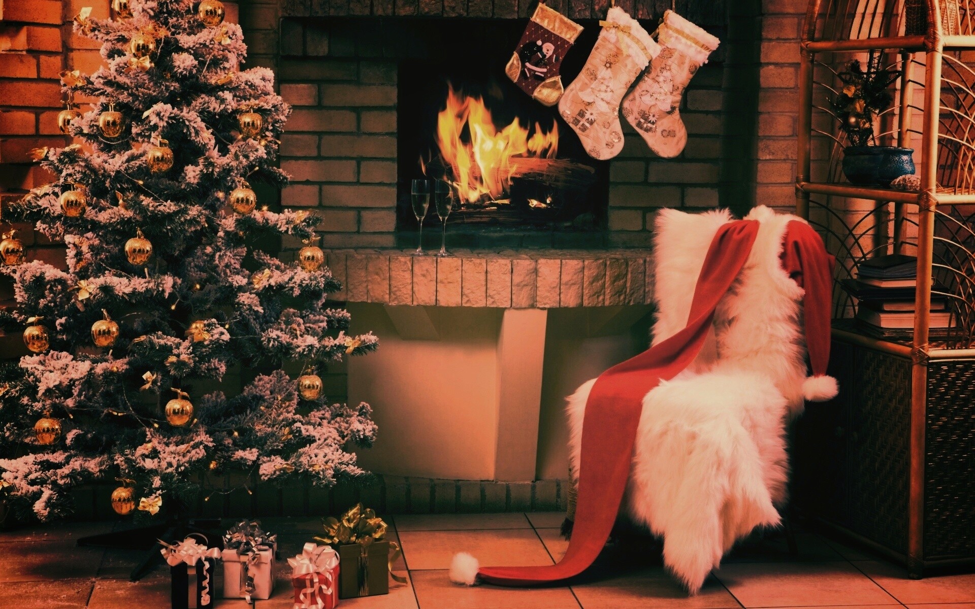 Рождественская атмосфера обои