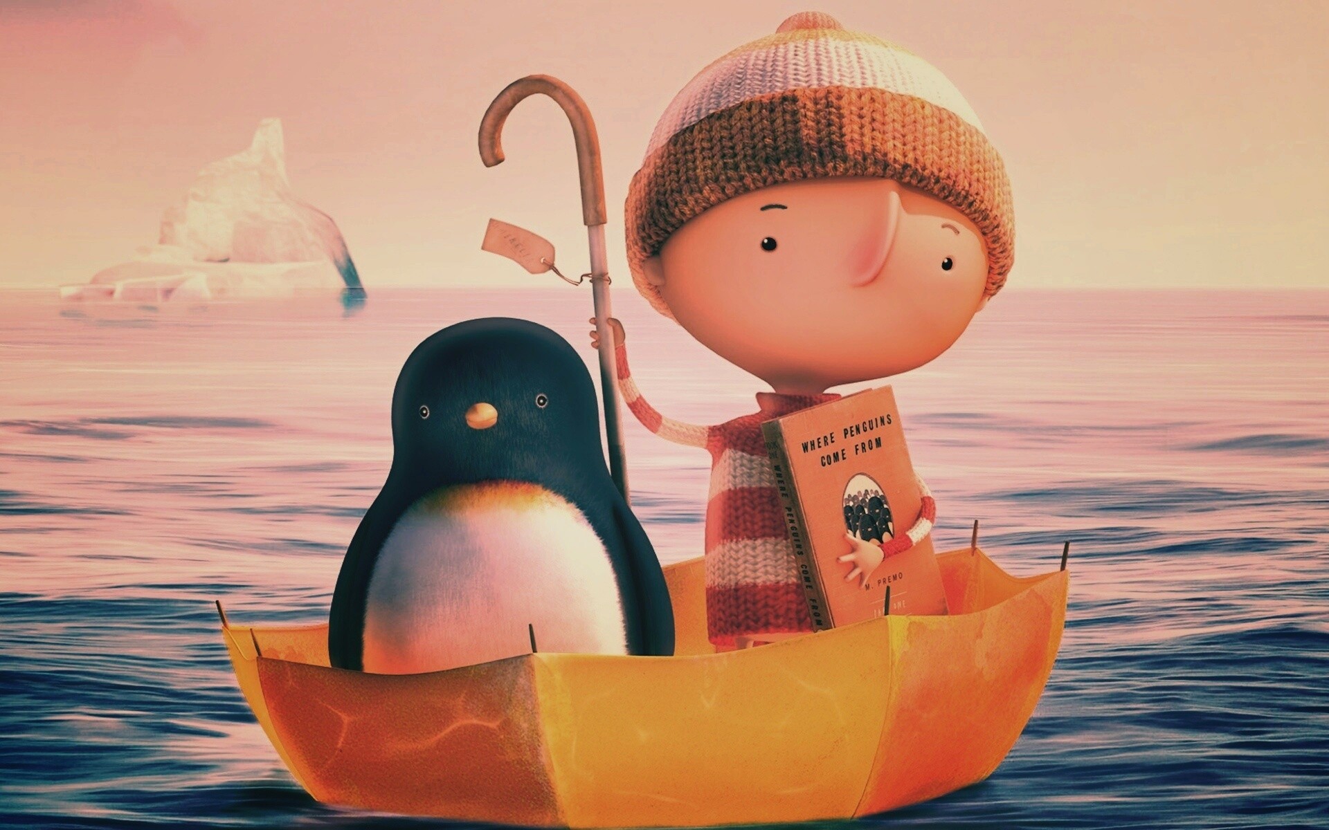 Откуда приходят пингвины обои