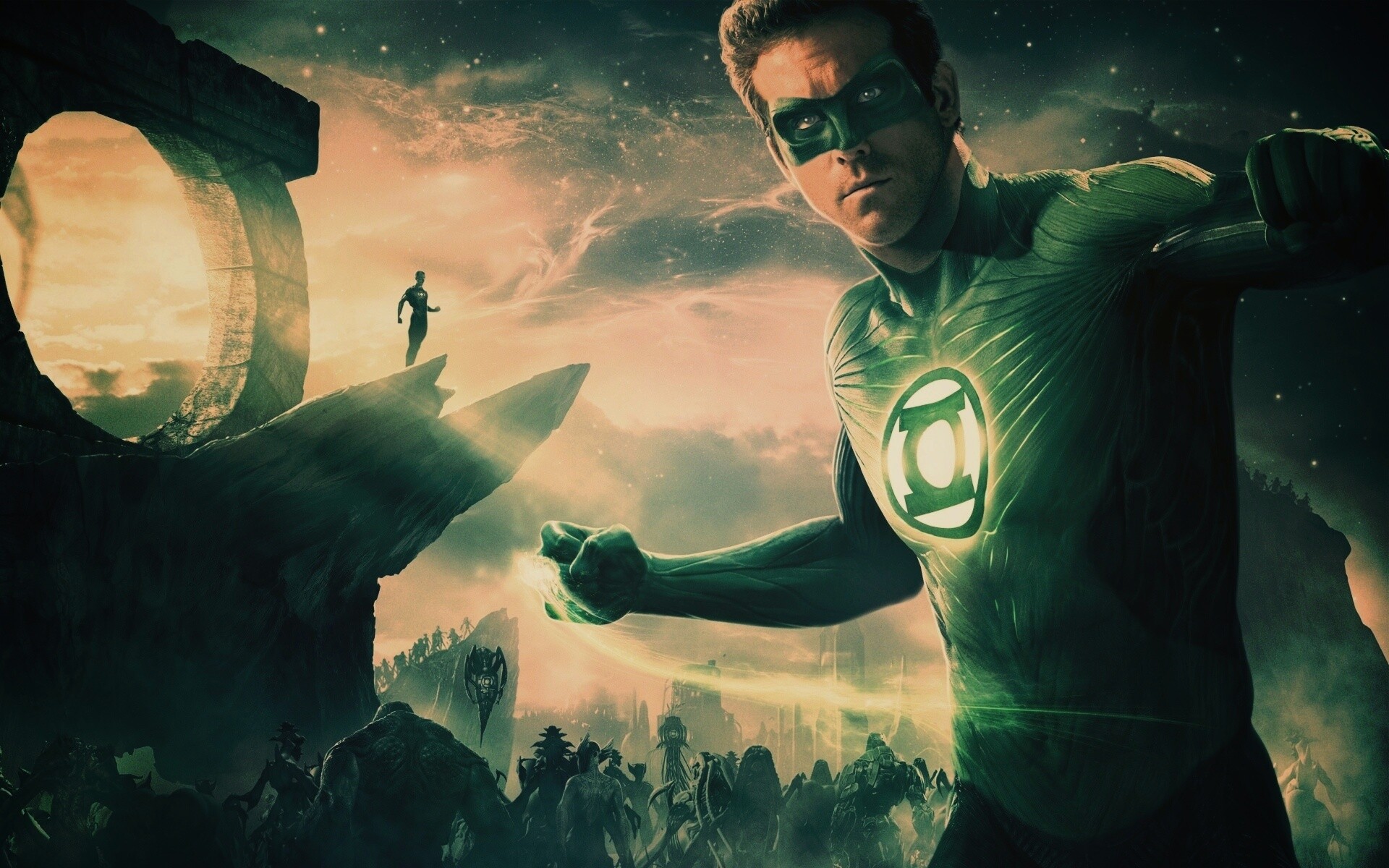 Зелёный фонарь обои