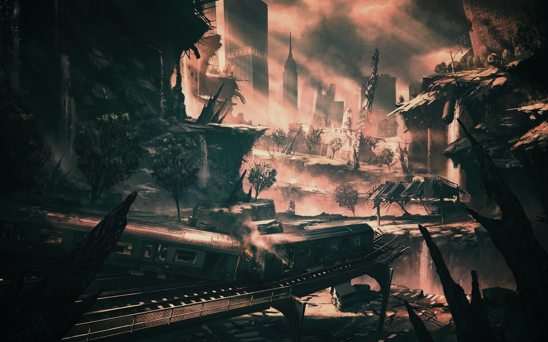 Развалины Нью-Йорка обои